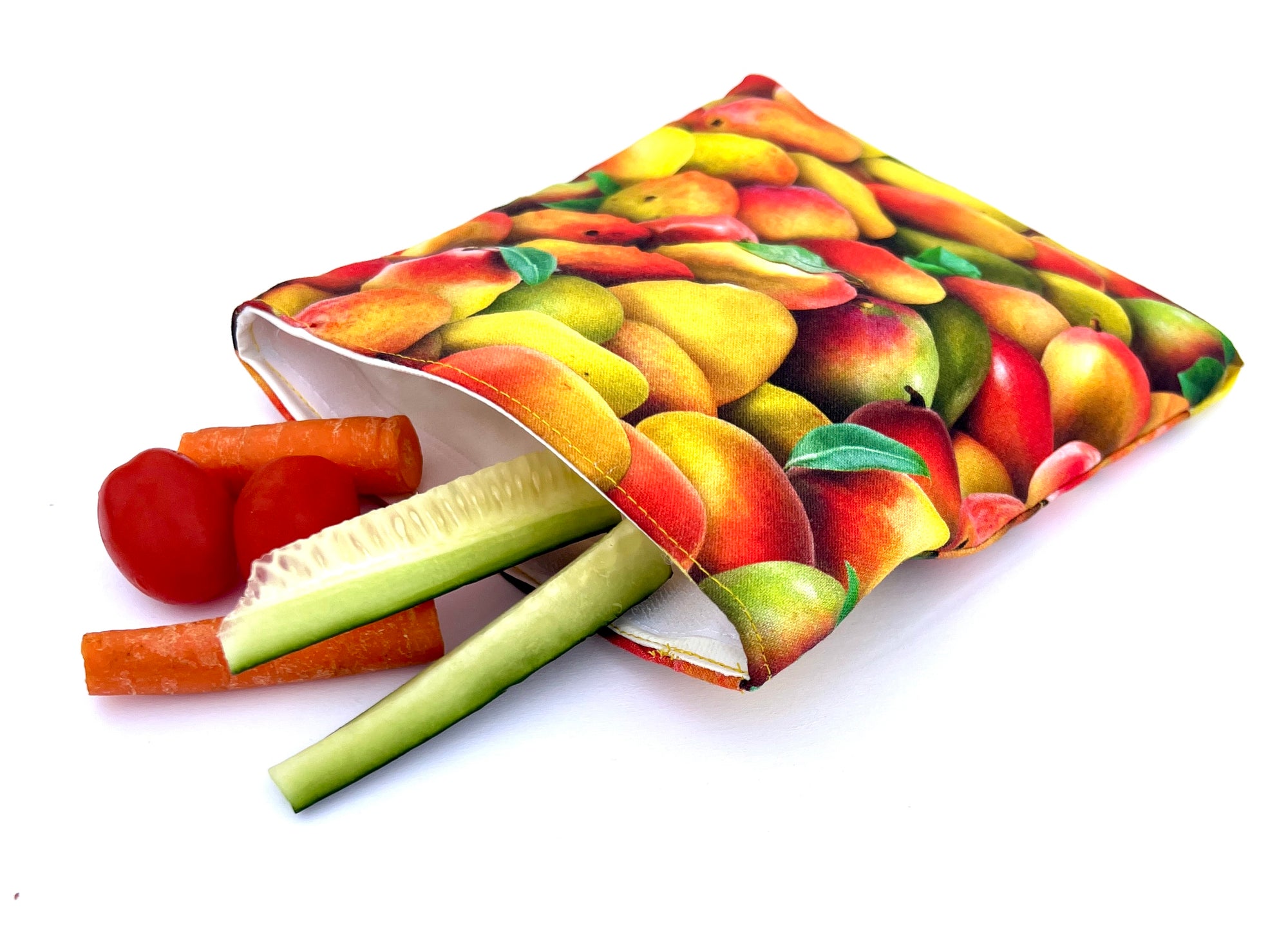 Reusable Sandwich bag Eco Friendly Fruits, Beers, Peaches, Potato, Eggplant, Popcorn