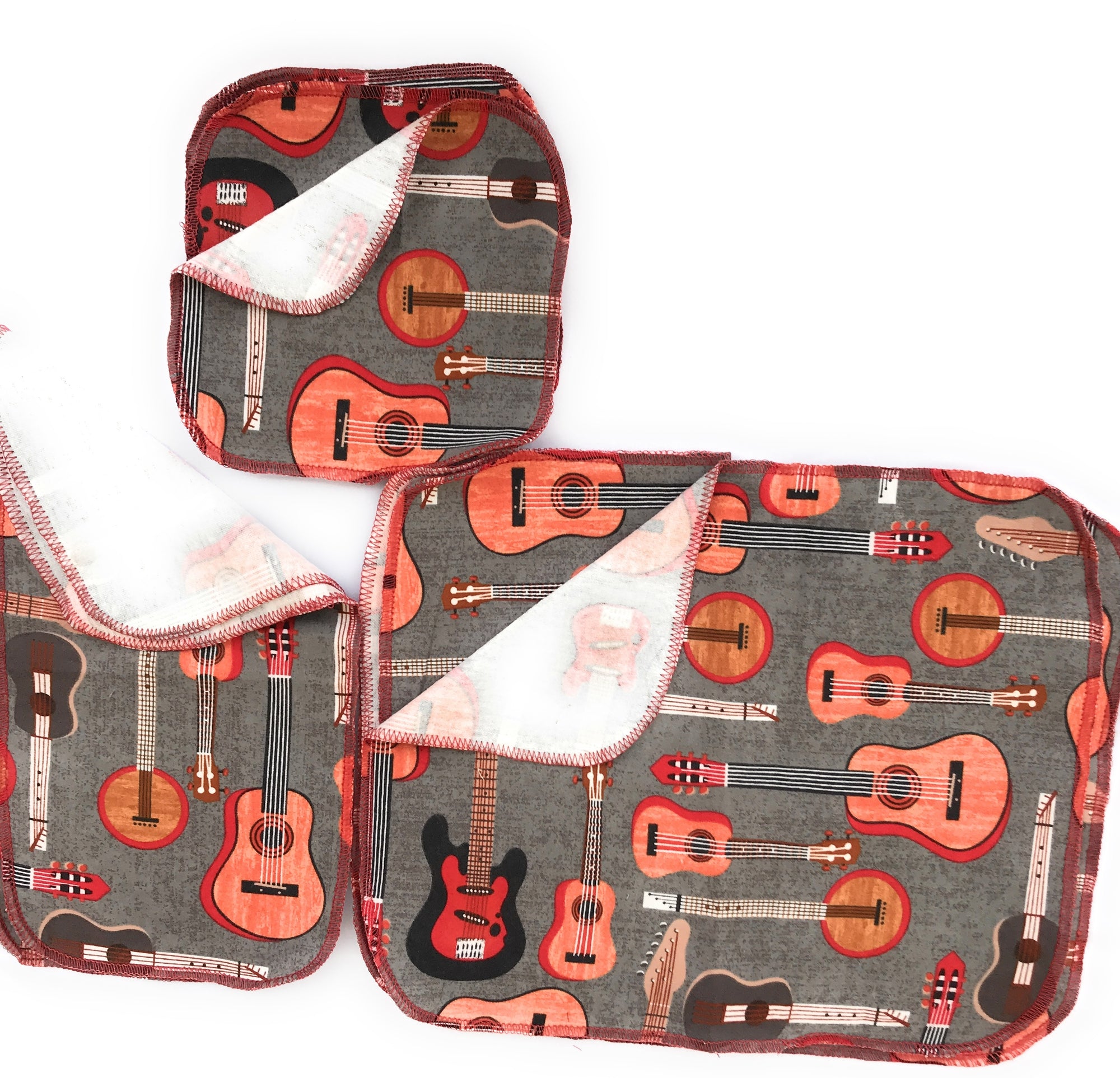 Non Paper Towels Napkins Guitars 3 size assortment pack