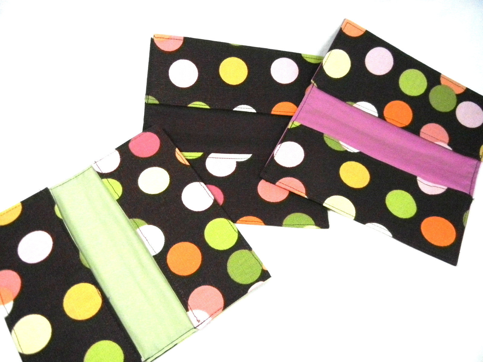 Checkbook Cover Drunk Dots Fabric