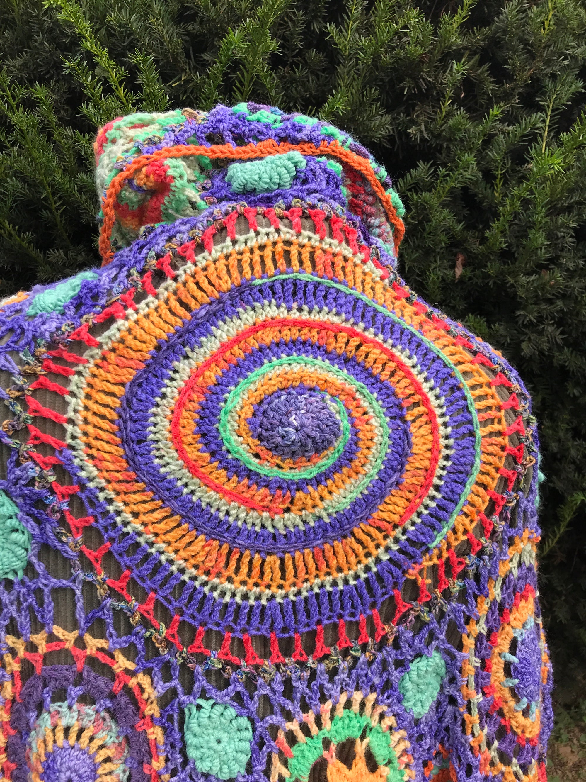 Free Form Crochet Jacket Poncho