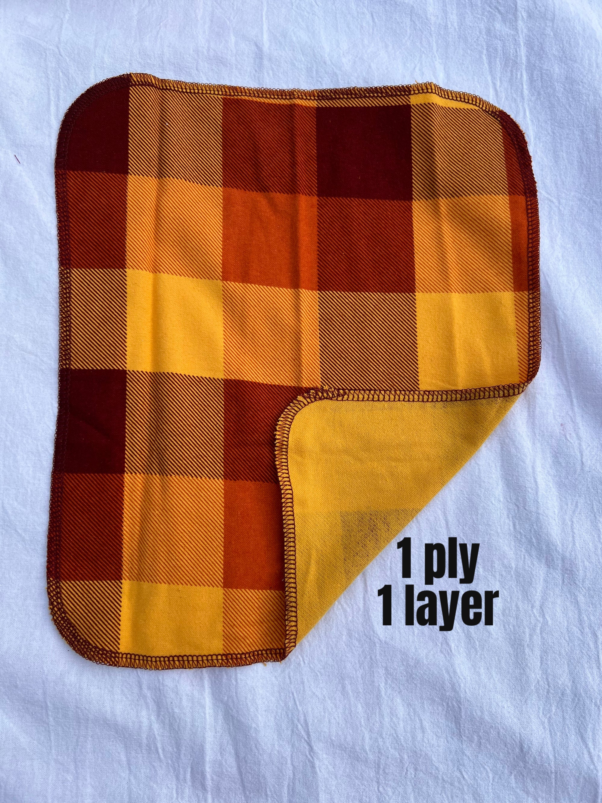Non Paper Towels Autumn Plaid Large 10x12