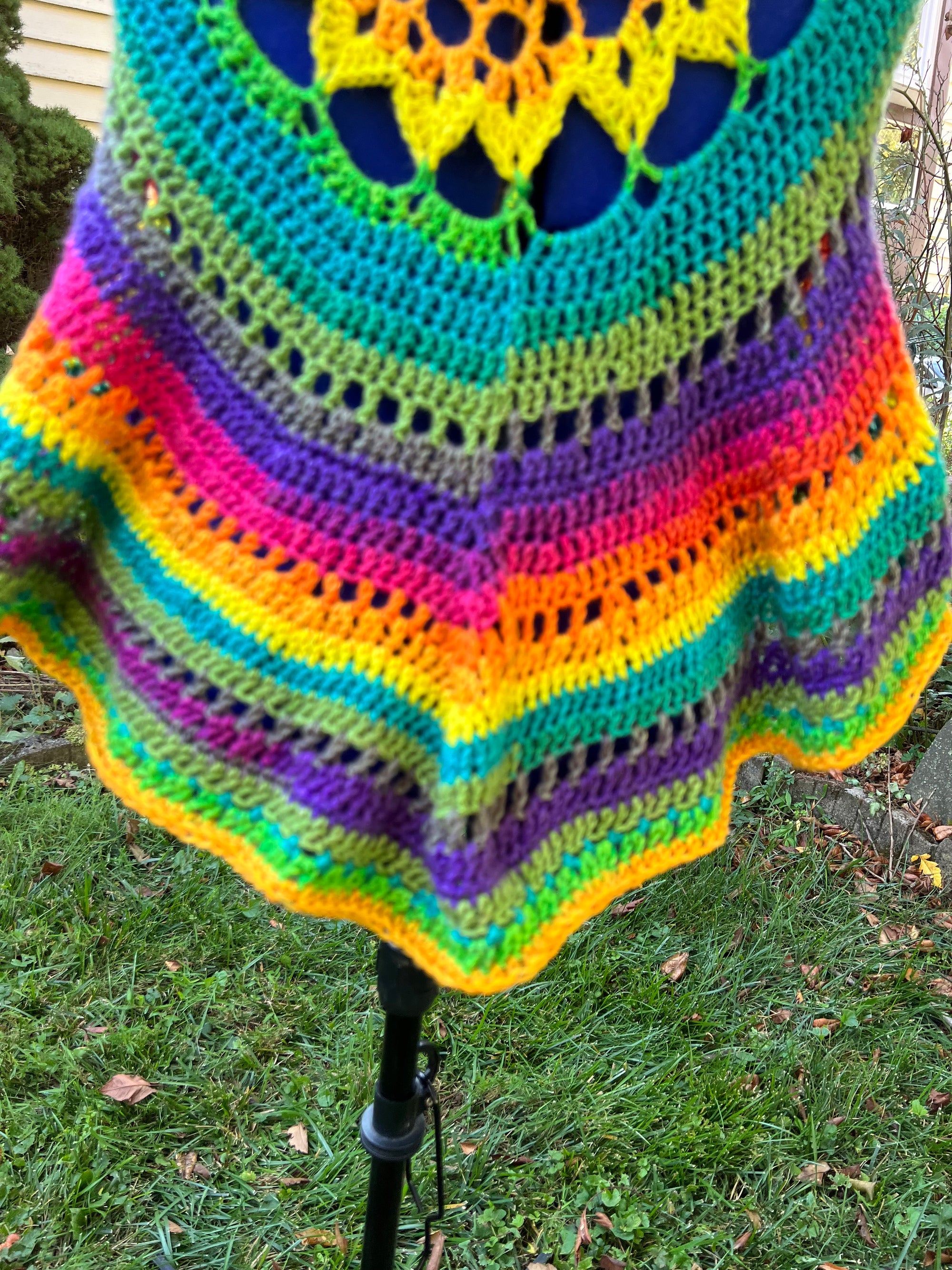 Forest Fae Fairy Vest Rainbow