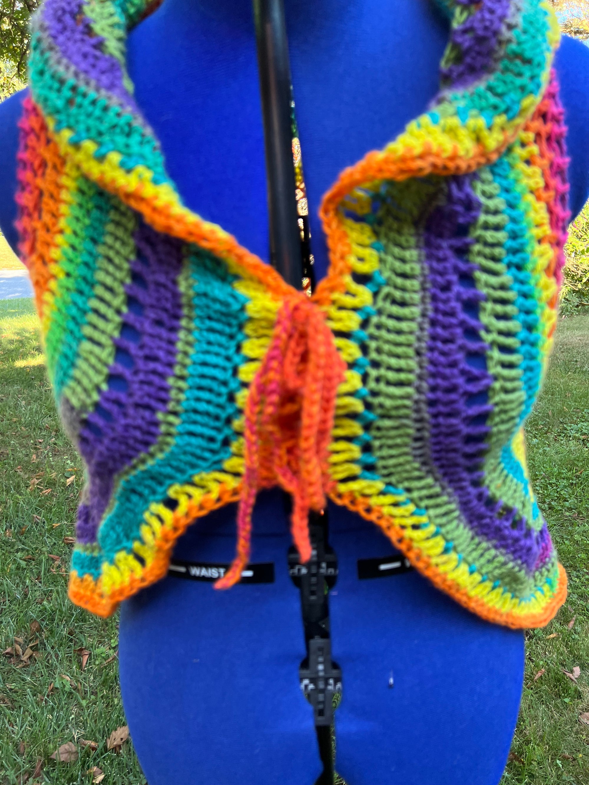 Forest Fae Fairy Vest Rainbow