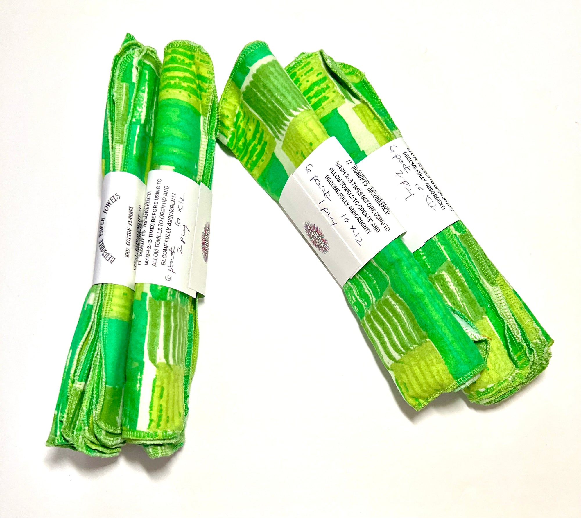 Non Paper Towels Green Squares Retro  - Full Size Only