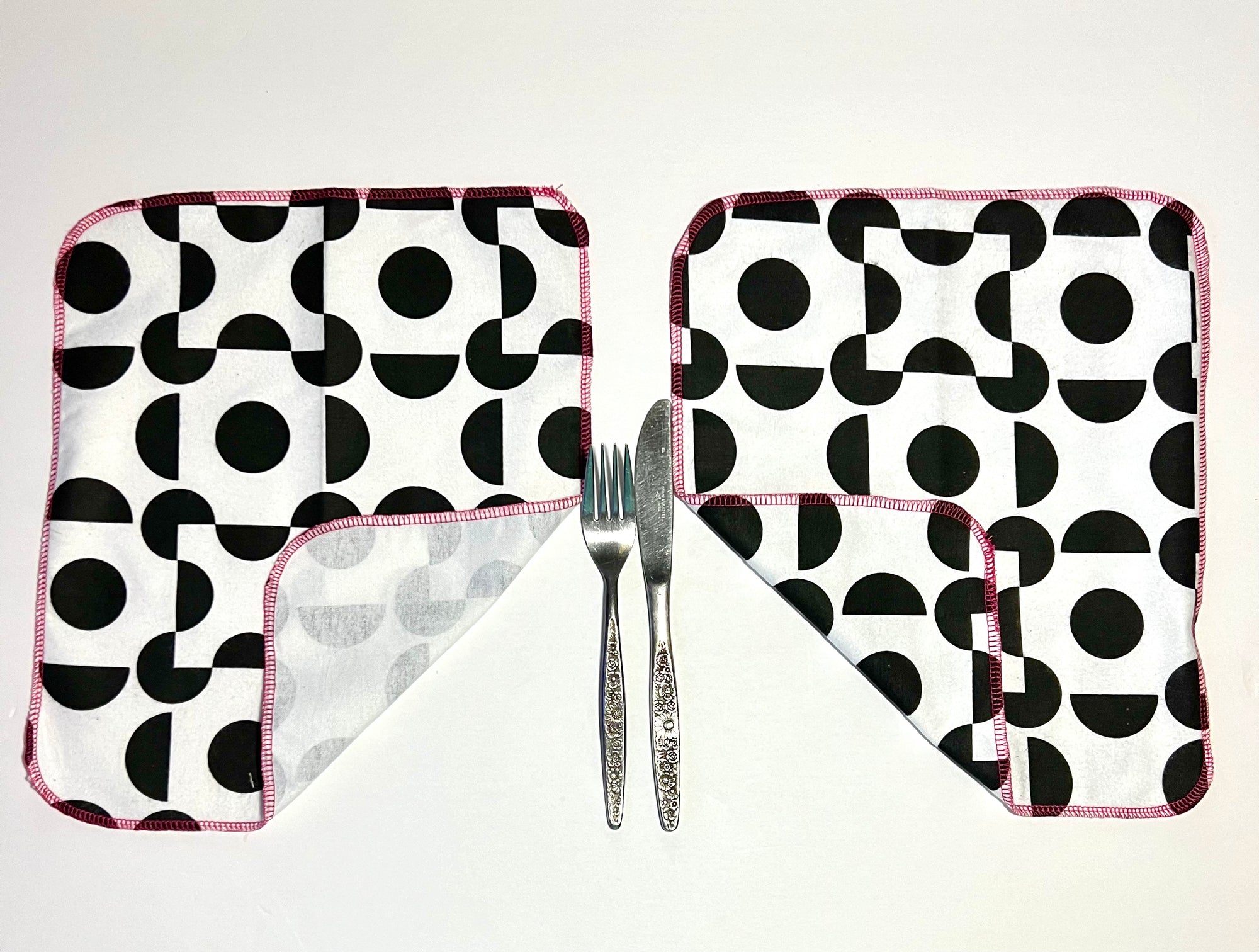 Non Paper Towels Black White Modern Geometric  - Full Size Only
