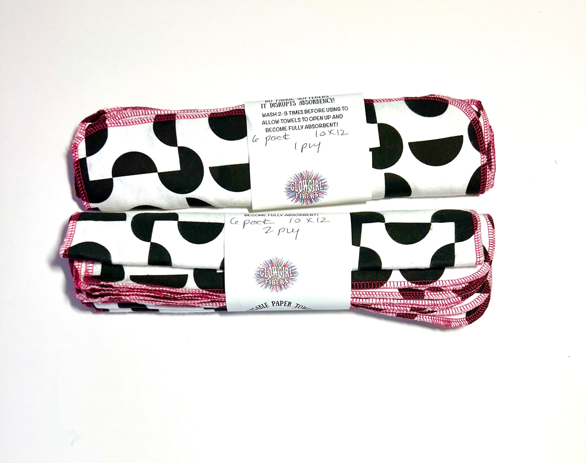 Non Paper Towels Black White Modern Geometric  - Full Size Only