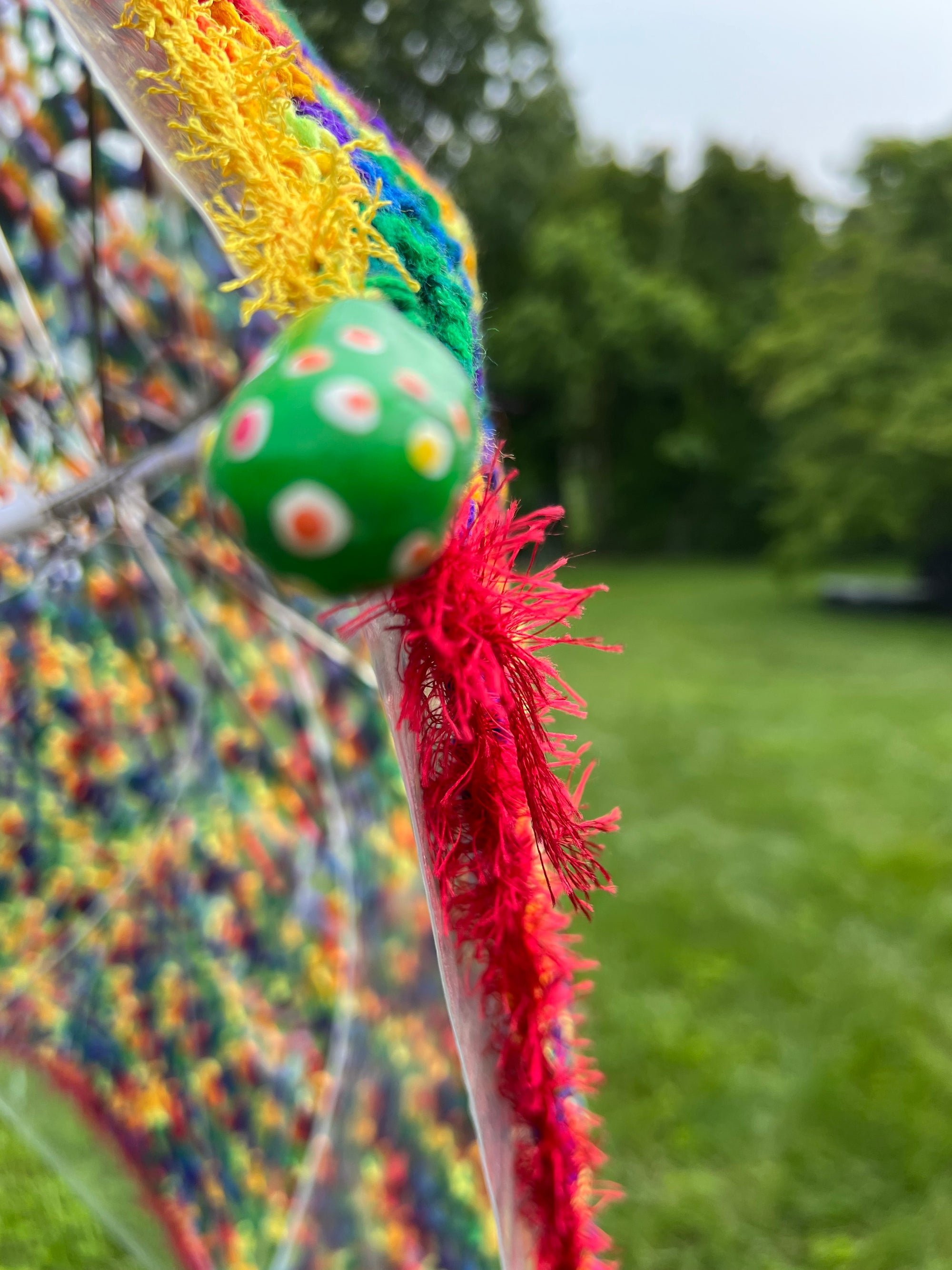 Crochet Umbrella Parasol Mixed Rainbow Acrylic