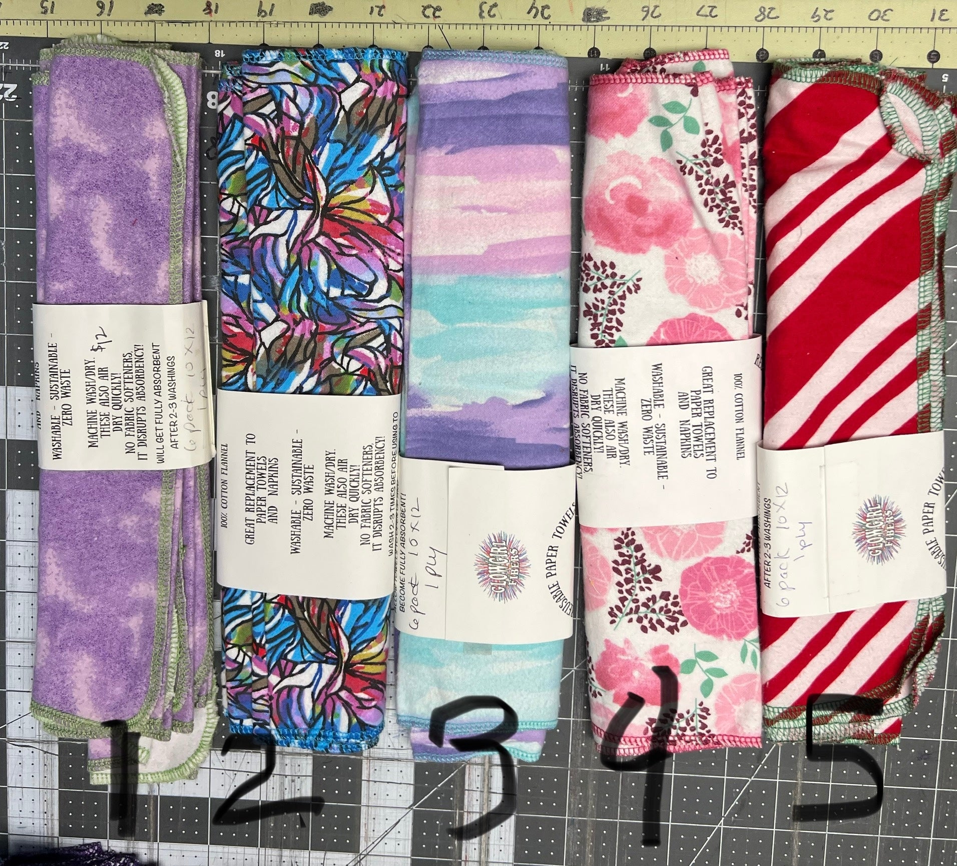 Large 10 x 12 One Ply Reusable Paper Towels