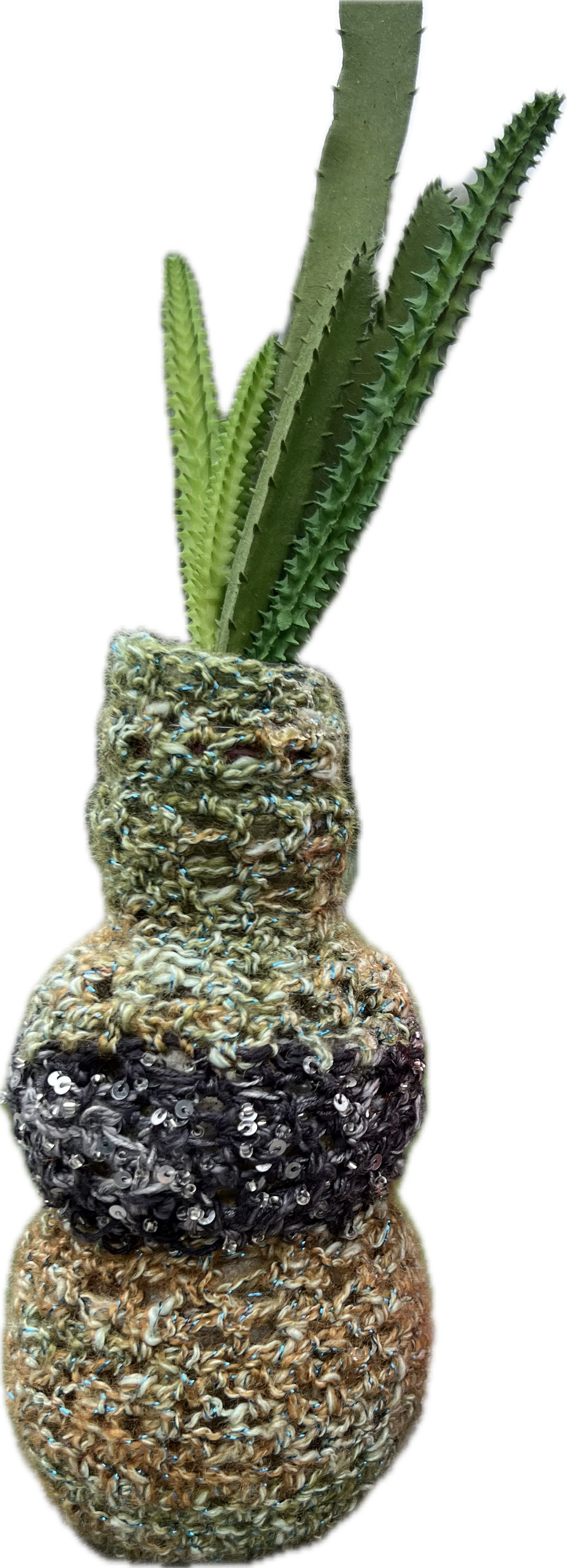 Upcycled POM juice bottle Vases
