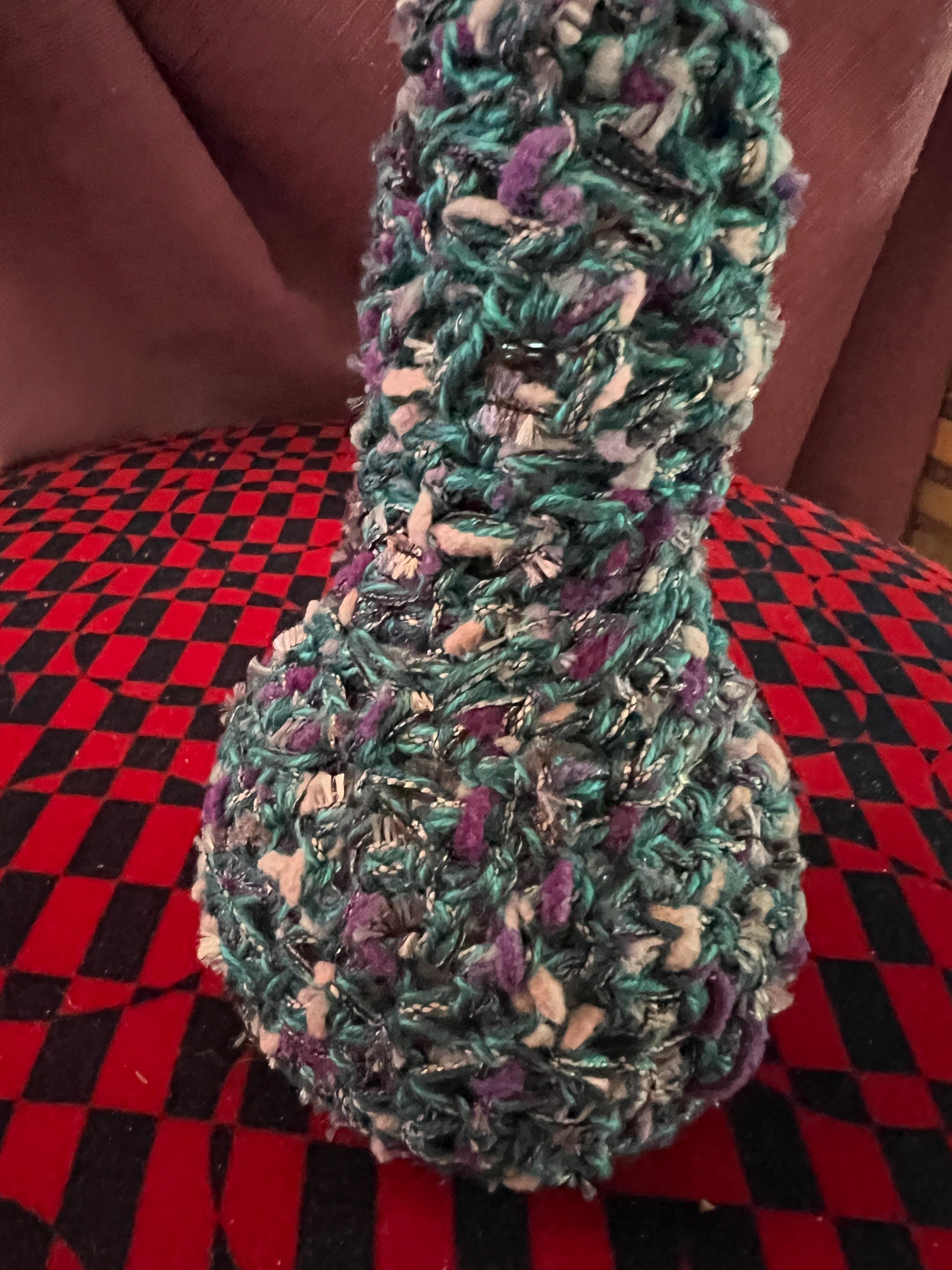 Upcycled Glass Vase in Blues or Greens