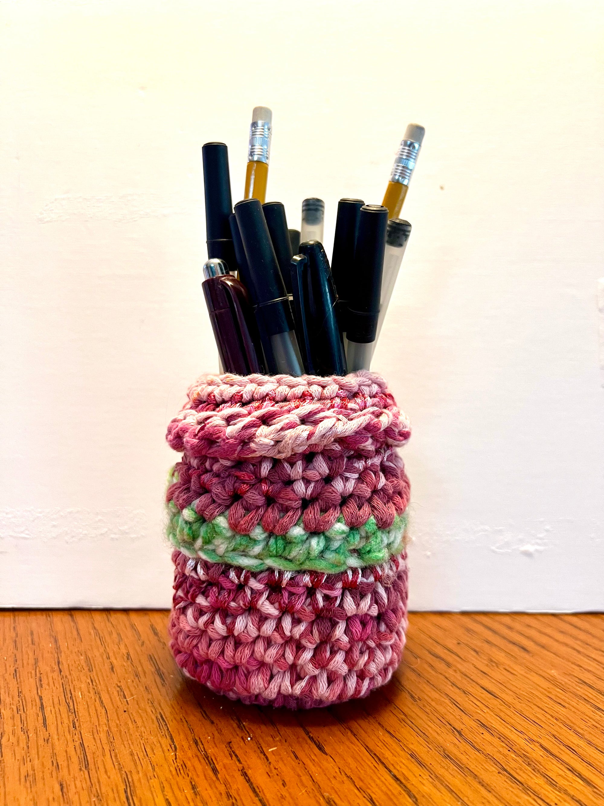 Upcycled glass jars into Vases