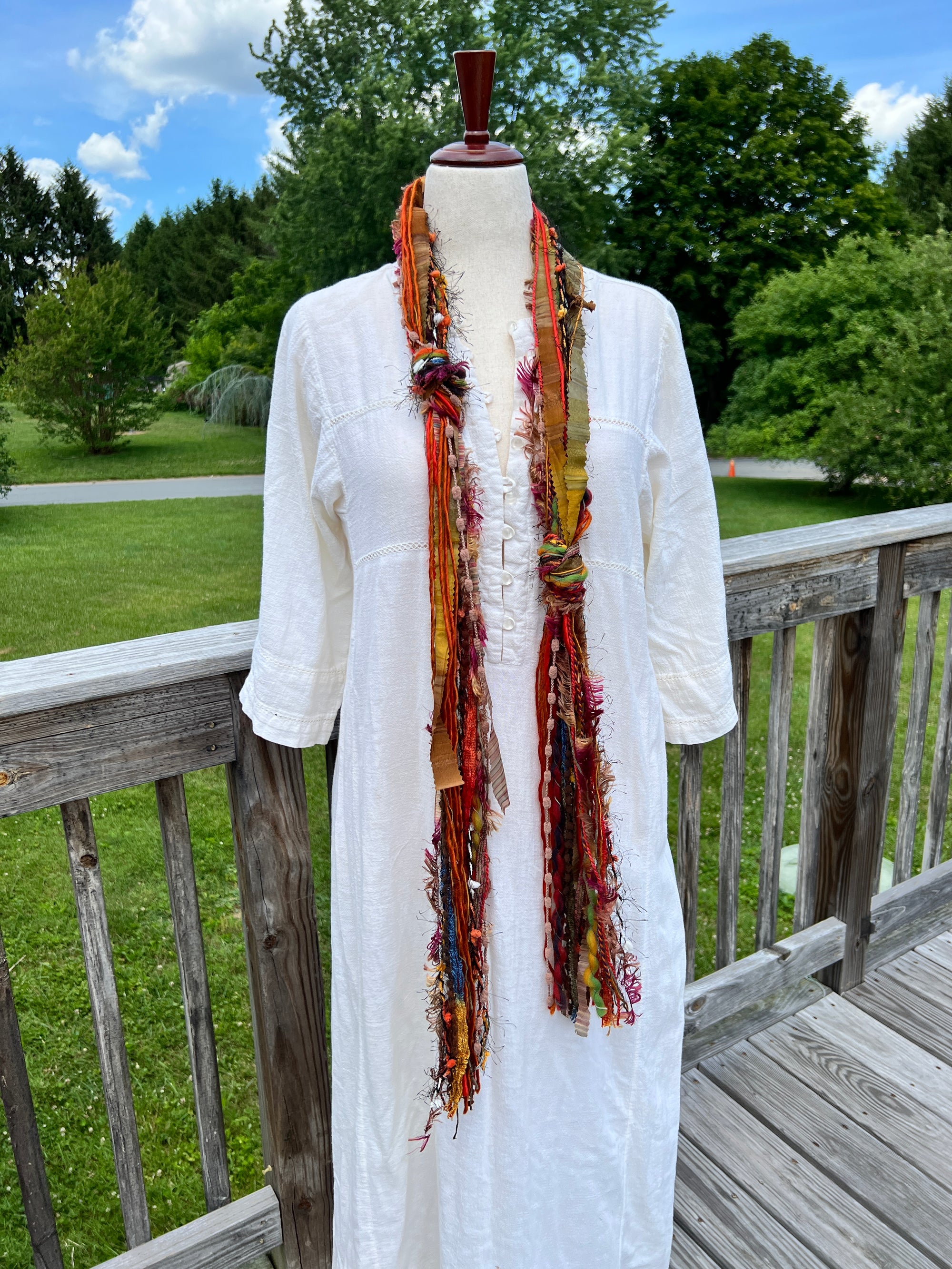 Yarn Scarf - Autumn Tones #2