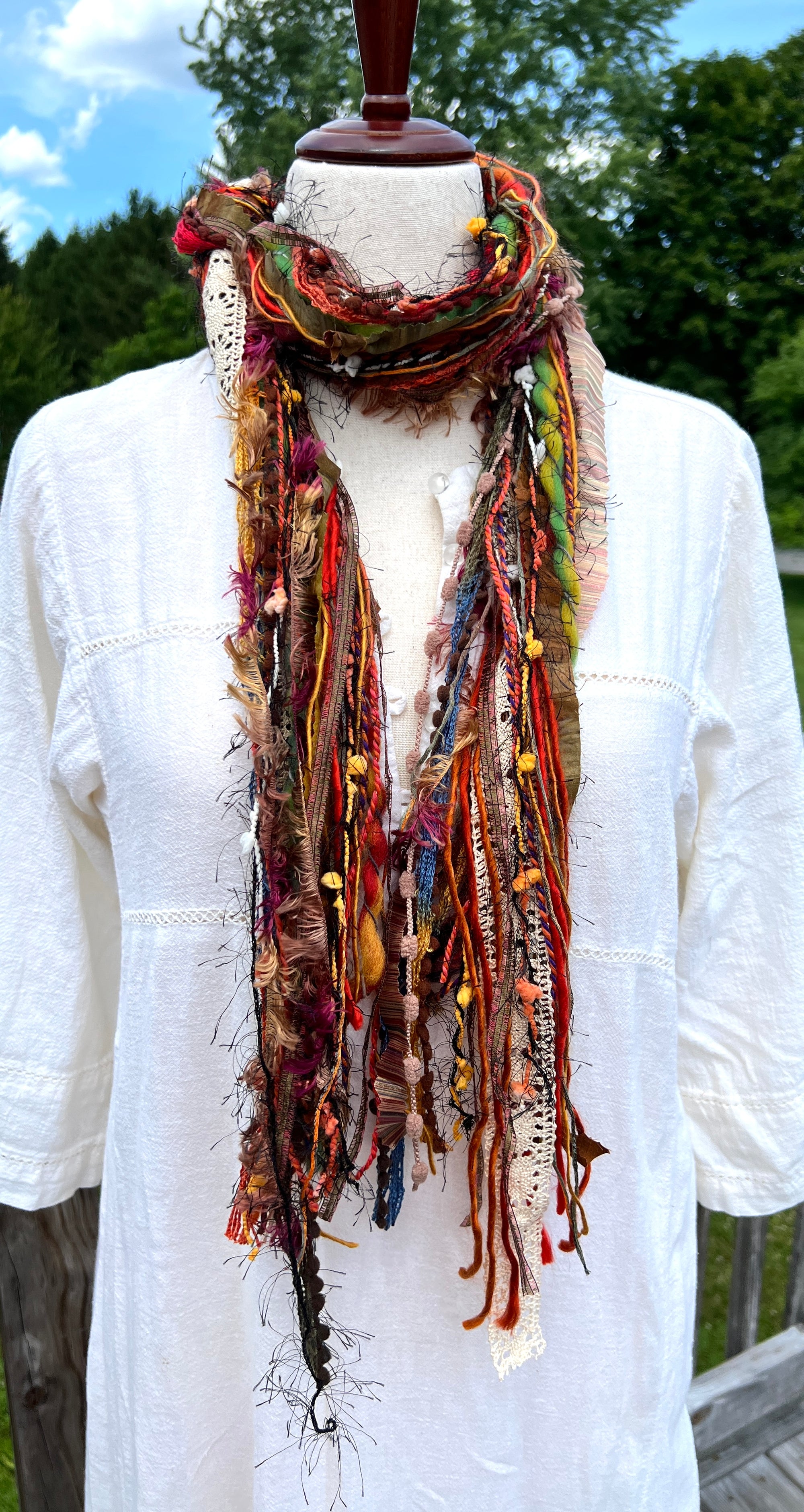 Yarn Scarf - Autumn Tones #2