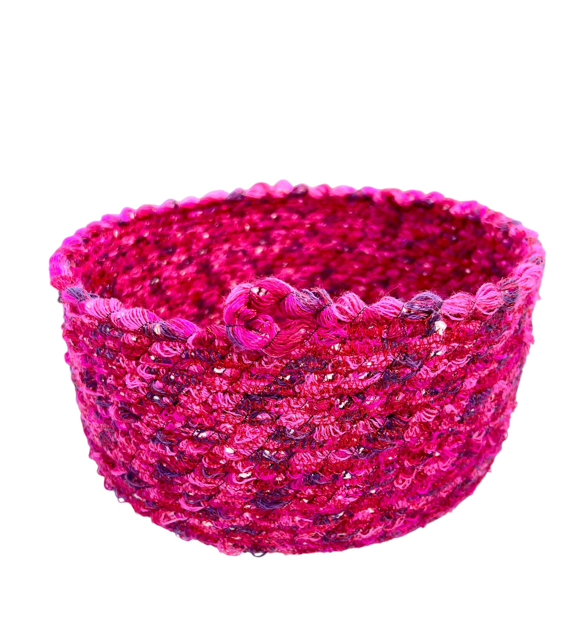 Large Storage Bowl Red Sparkle Container