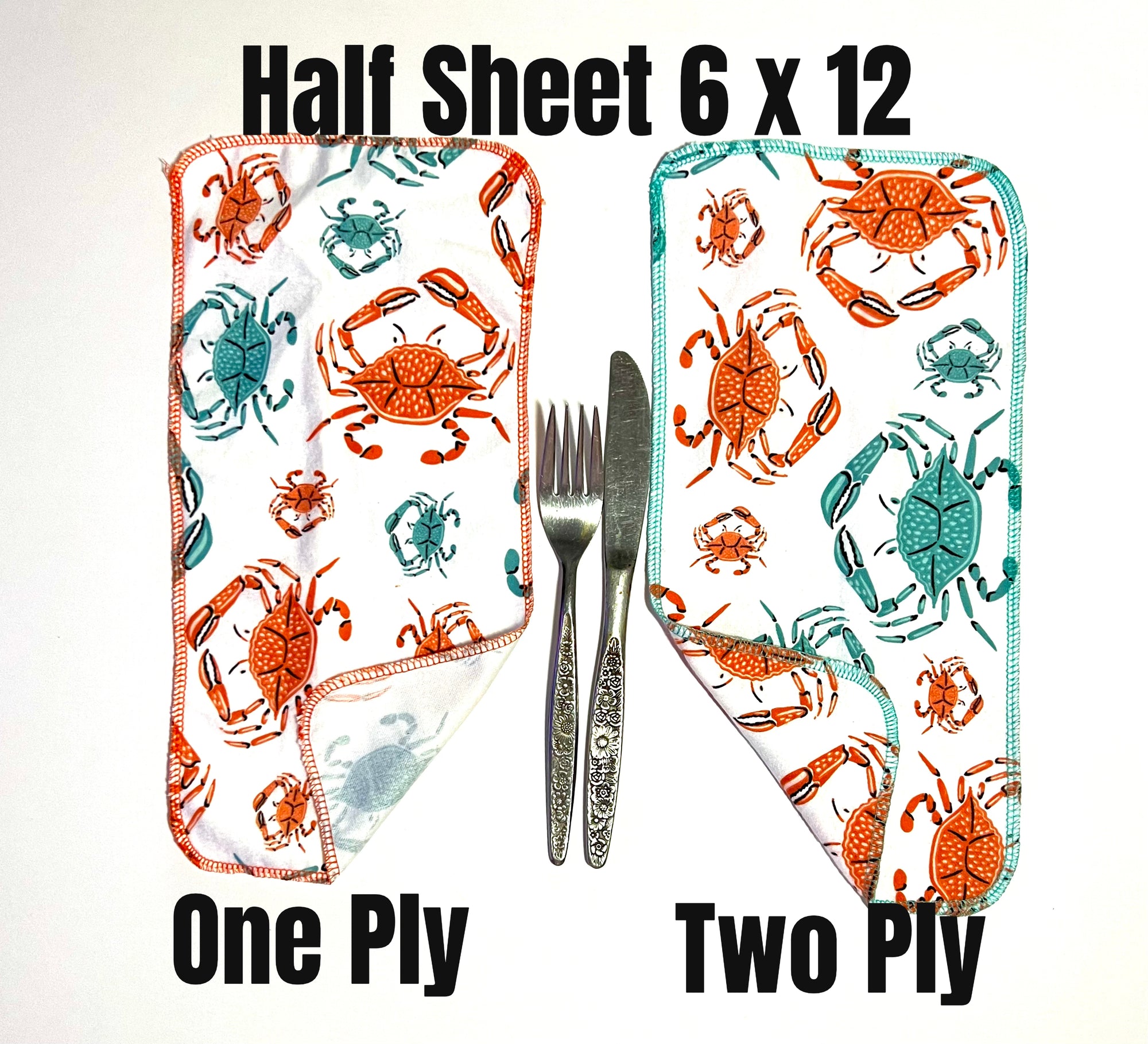 Non Paper Towels Crabs  - 3 sizes to choose from