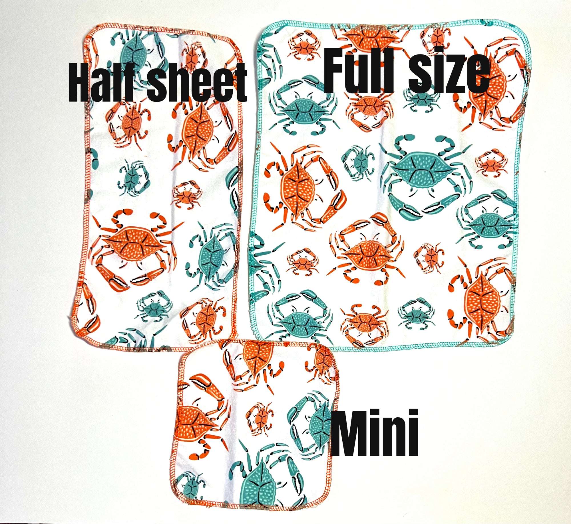 Non Paper Towels Crabs  - 3 sizes to choose from
