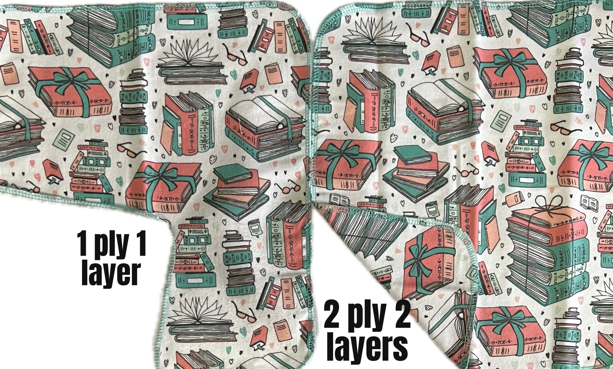 Non Paper Towels Large 10x12 Full size Sheets Set of 6  -Books