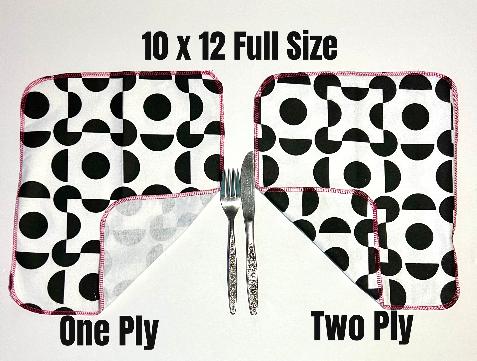 Non Paper Towels Black White Modern Geometric  - Full Size Only