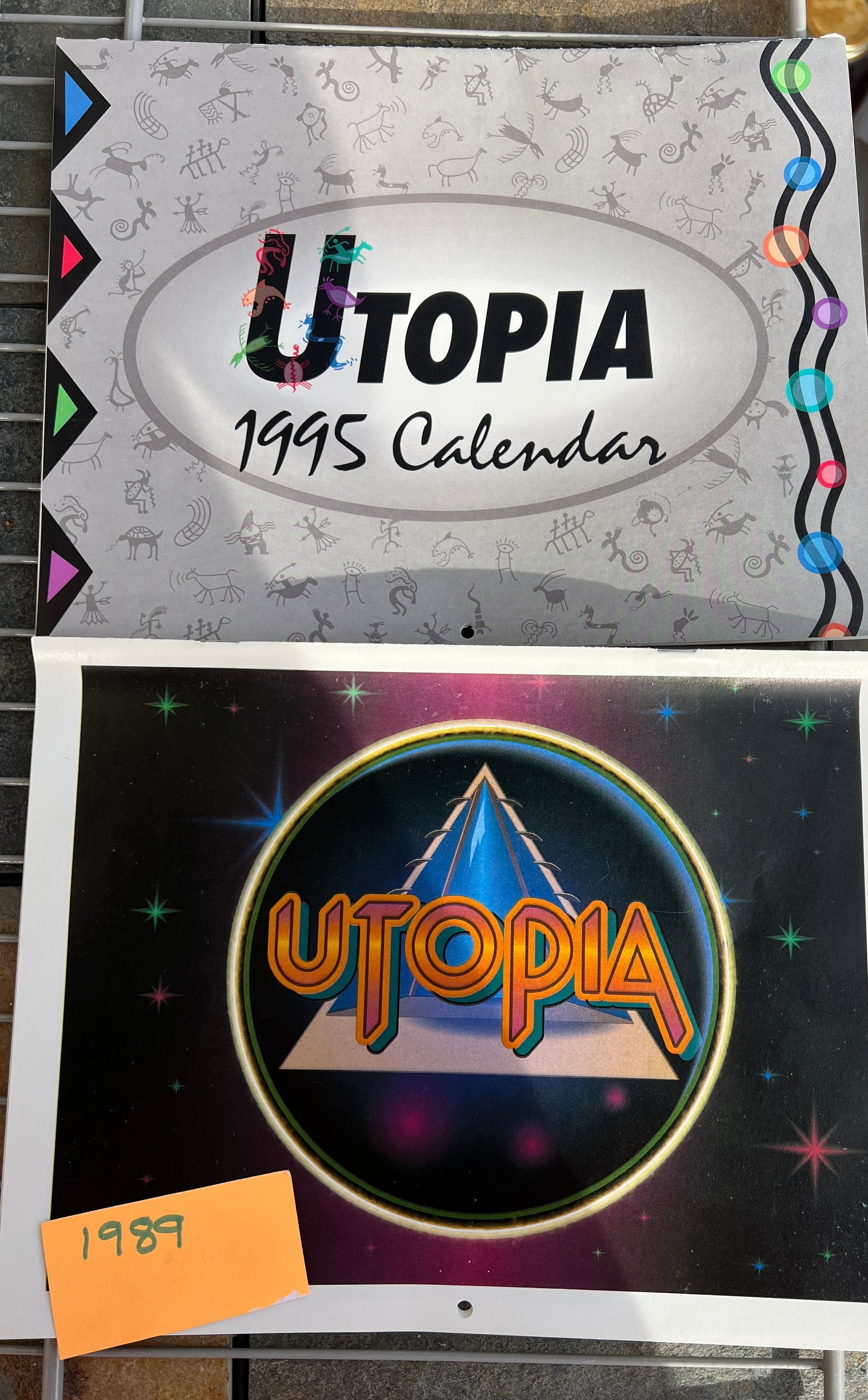 1989 and 1995 Utopia Times Calendar -  Works for 2023!!