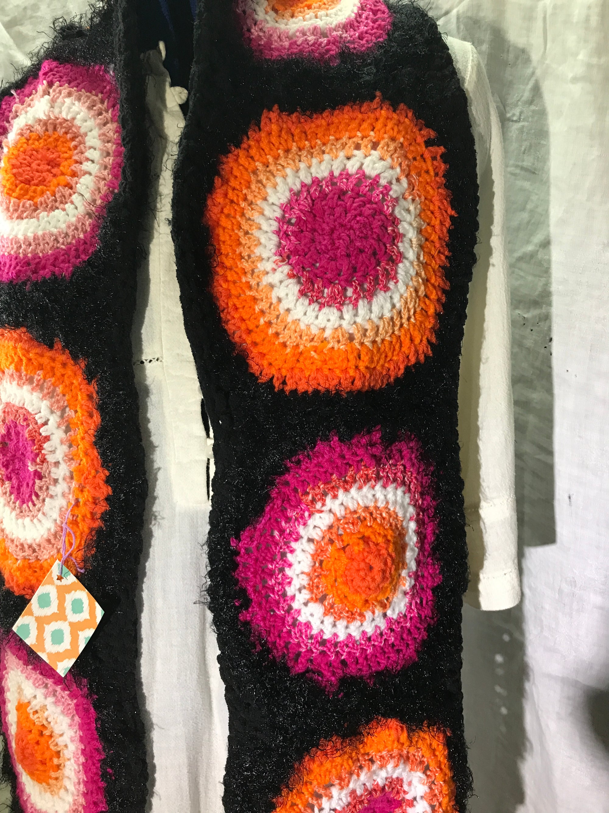 Scarf Orange and Pink Circles - Lesbian Pride