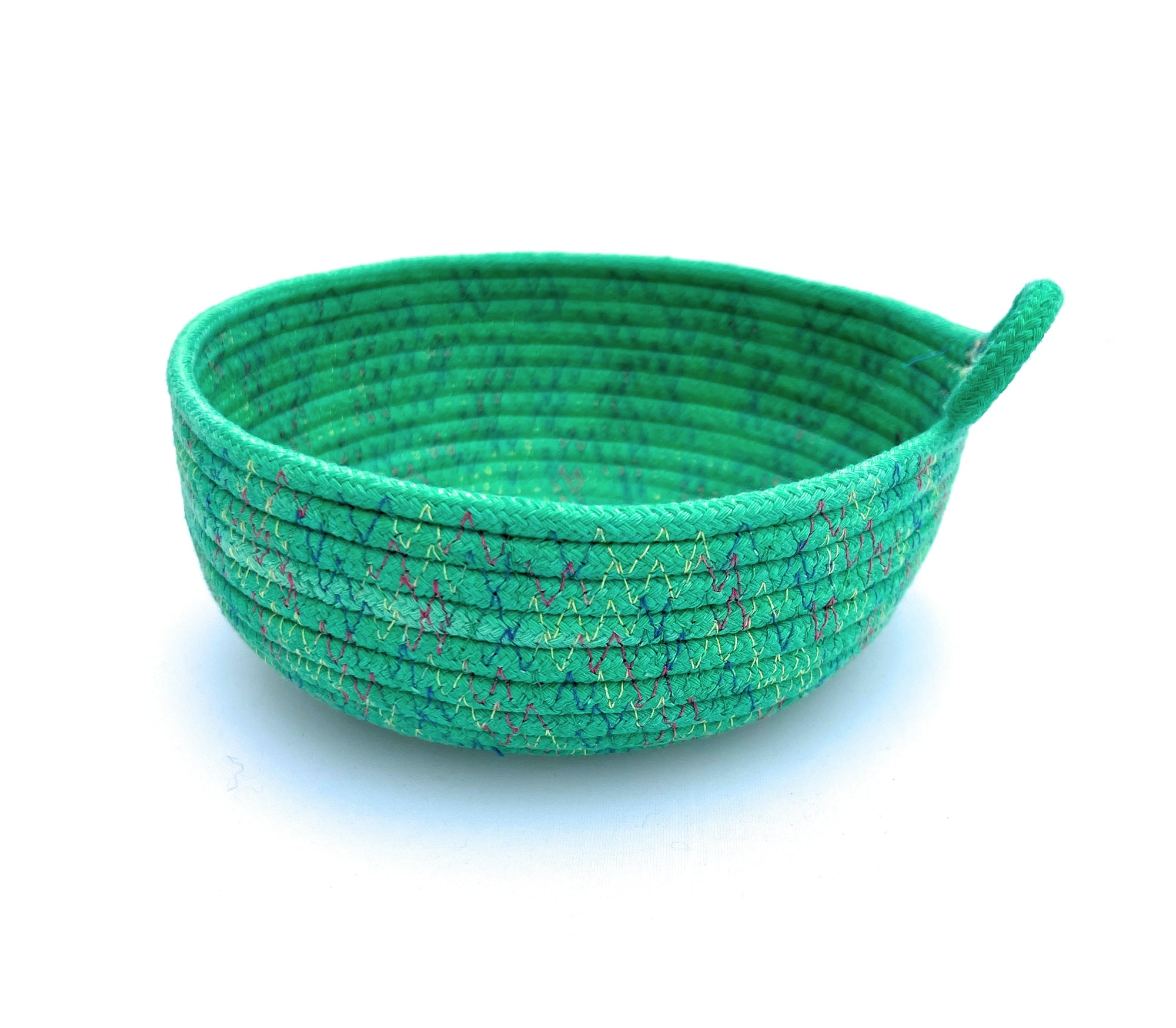 Coiled Rope Bowl Mint Julep Green