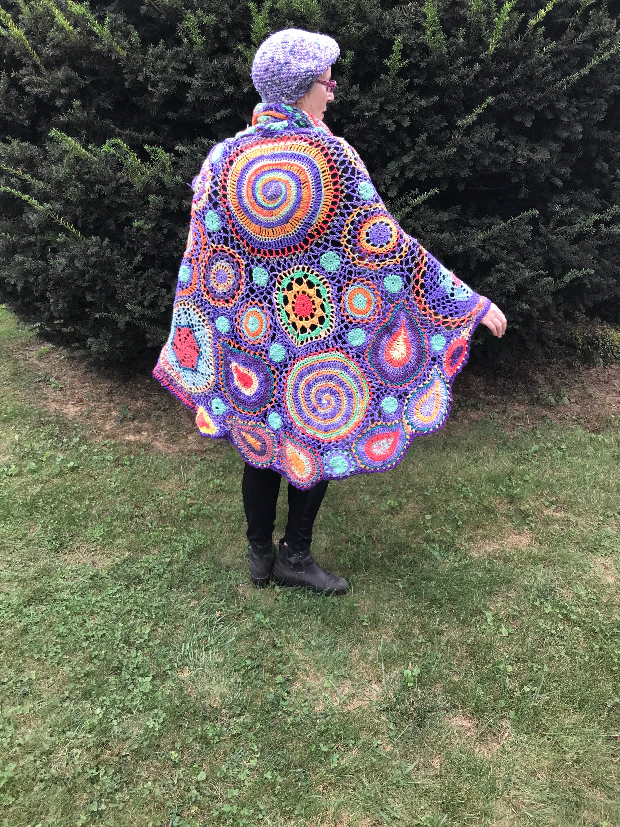 Free Form Crochet Jacket Poncho