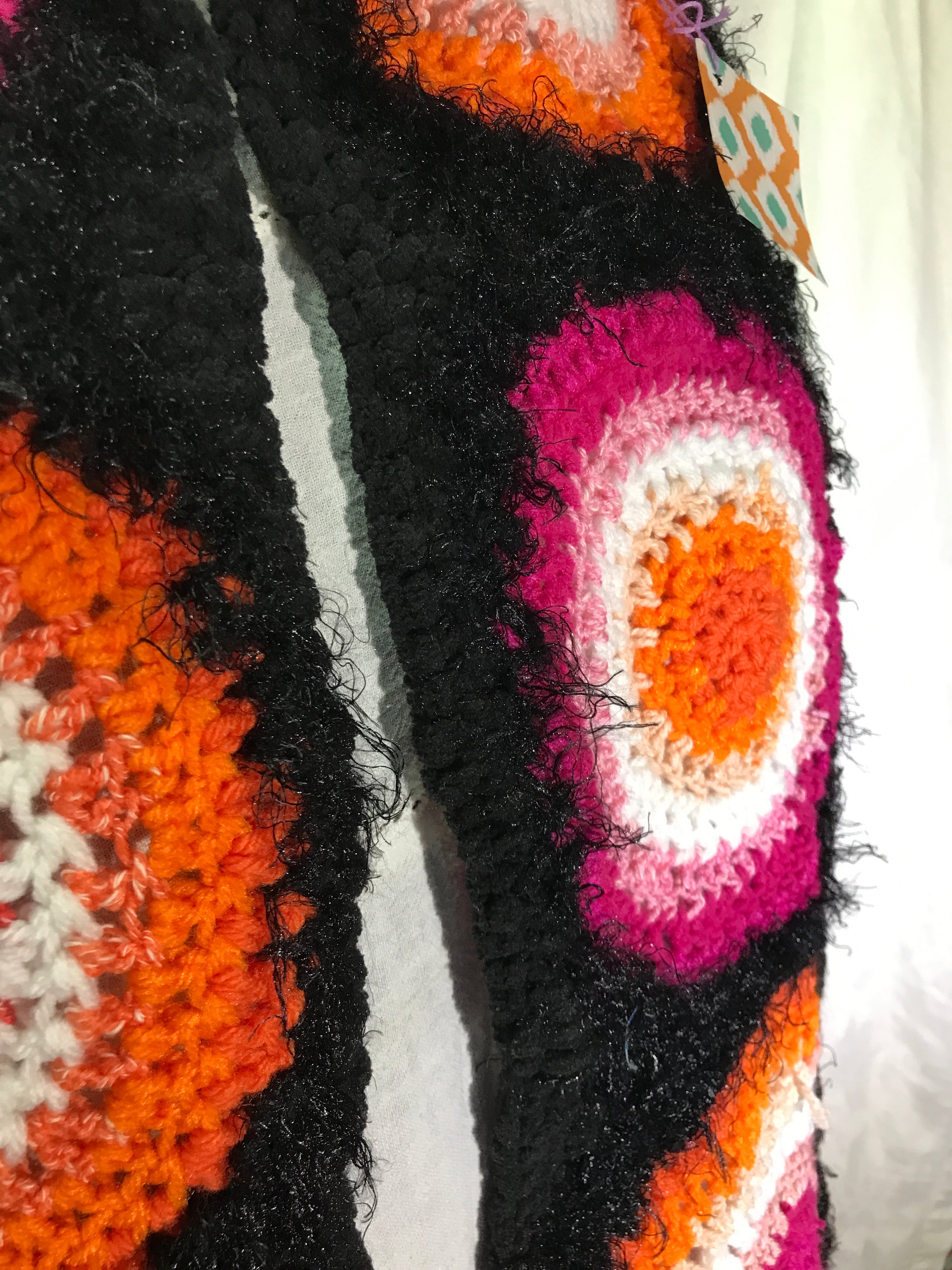 Scarf Orange and Pink Circles - Lesbian Pride