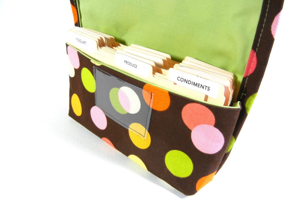 Coupon Organizer Holder Drunk Dots Fabric