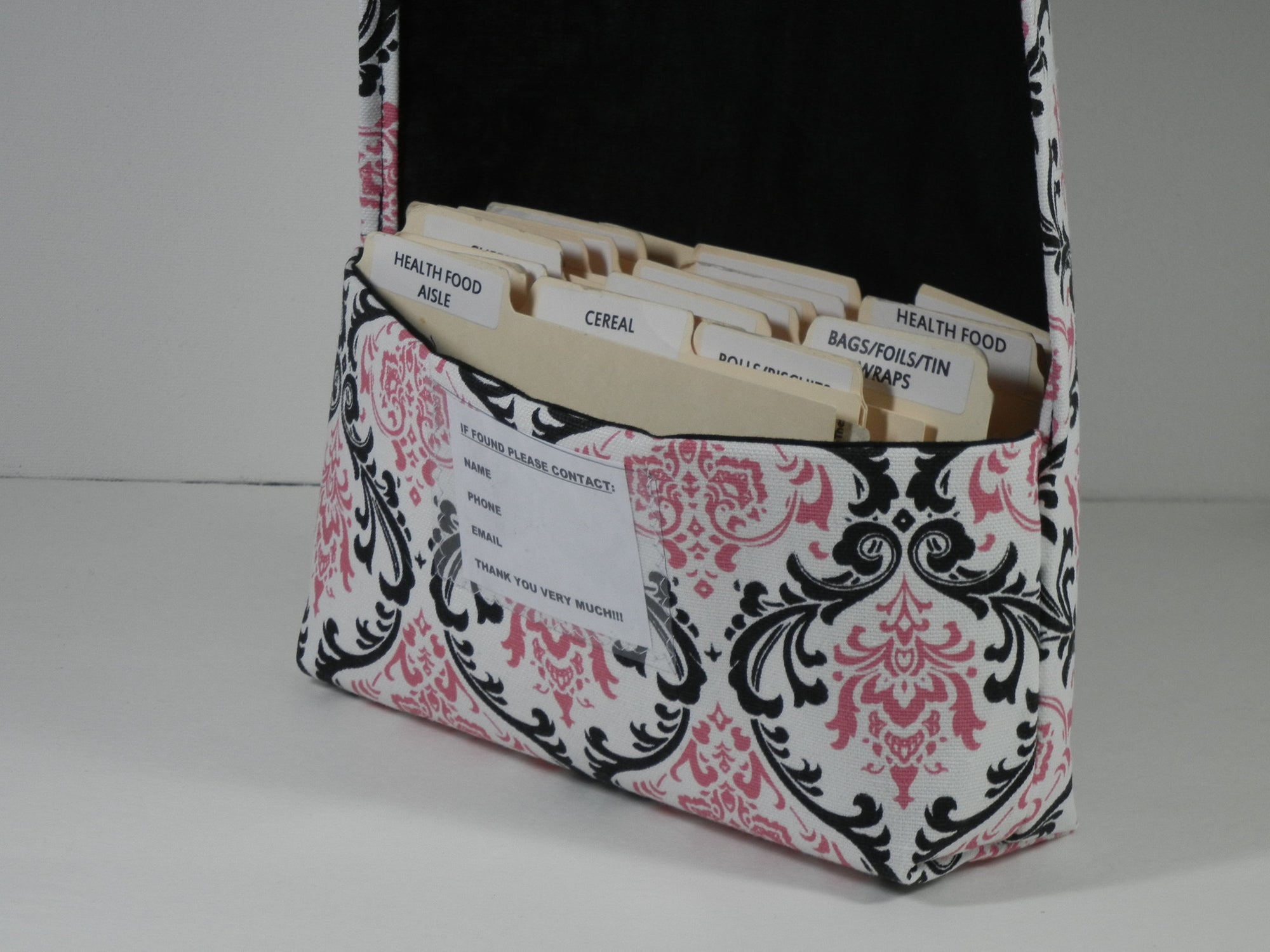 Coupon Organizer Candy Damask Heavy Duty Fabric