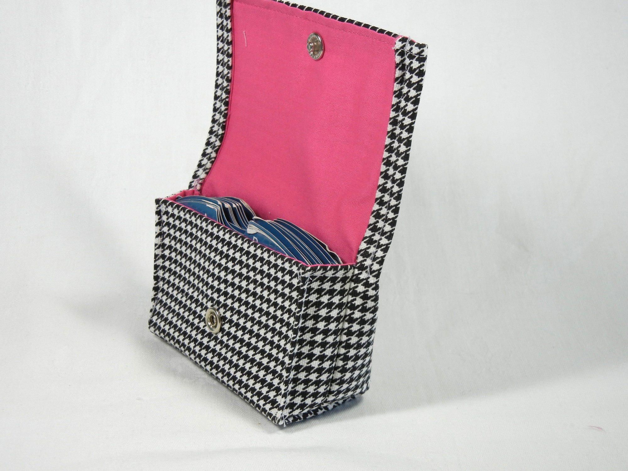 Business and Store Card Holder Houndstooth Fabric
