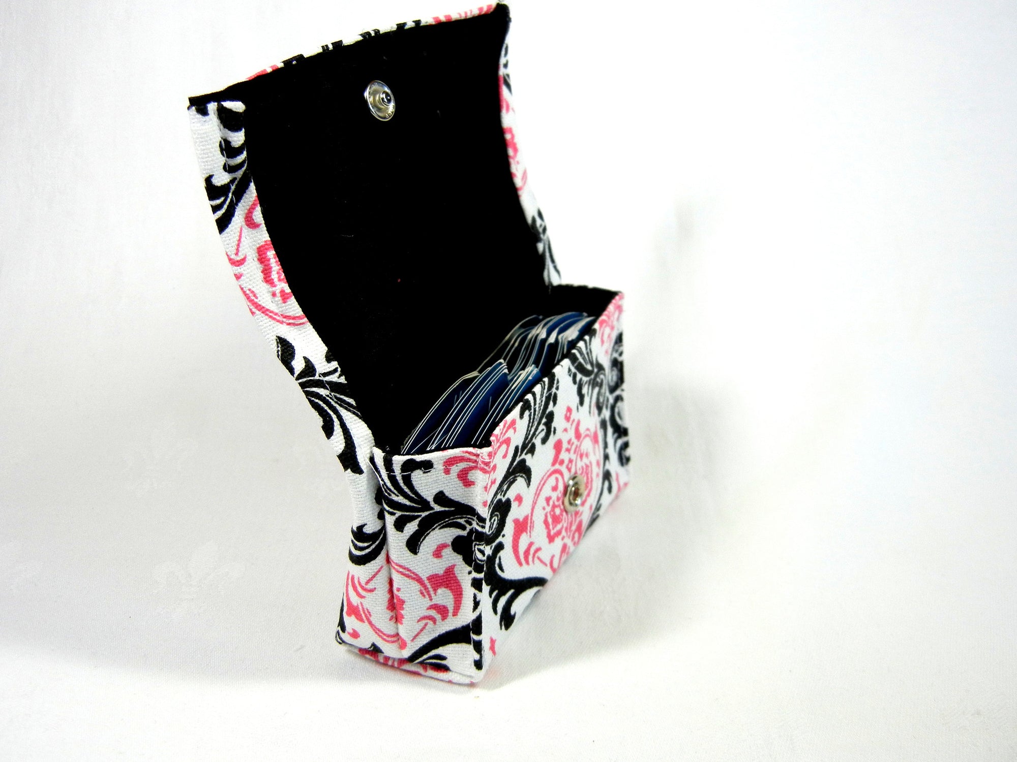 Gift and Store Card Holder Candy Damask Fabric