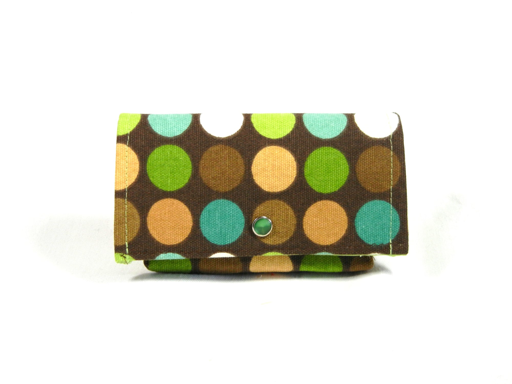 Store Loyalty Card Holder Moss Dots