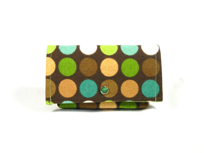 Store Loyalty Card Holder Moss Dots