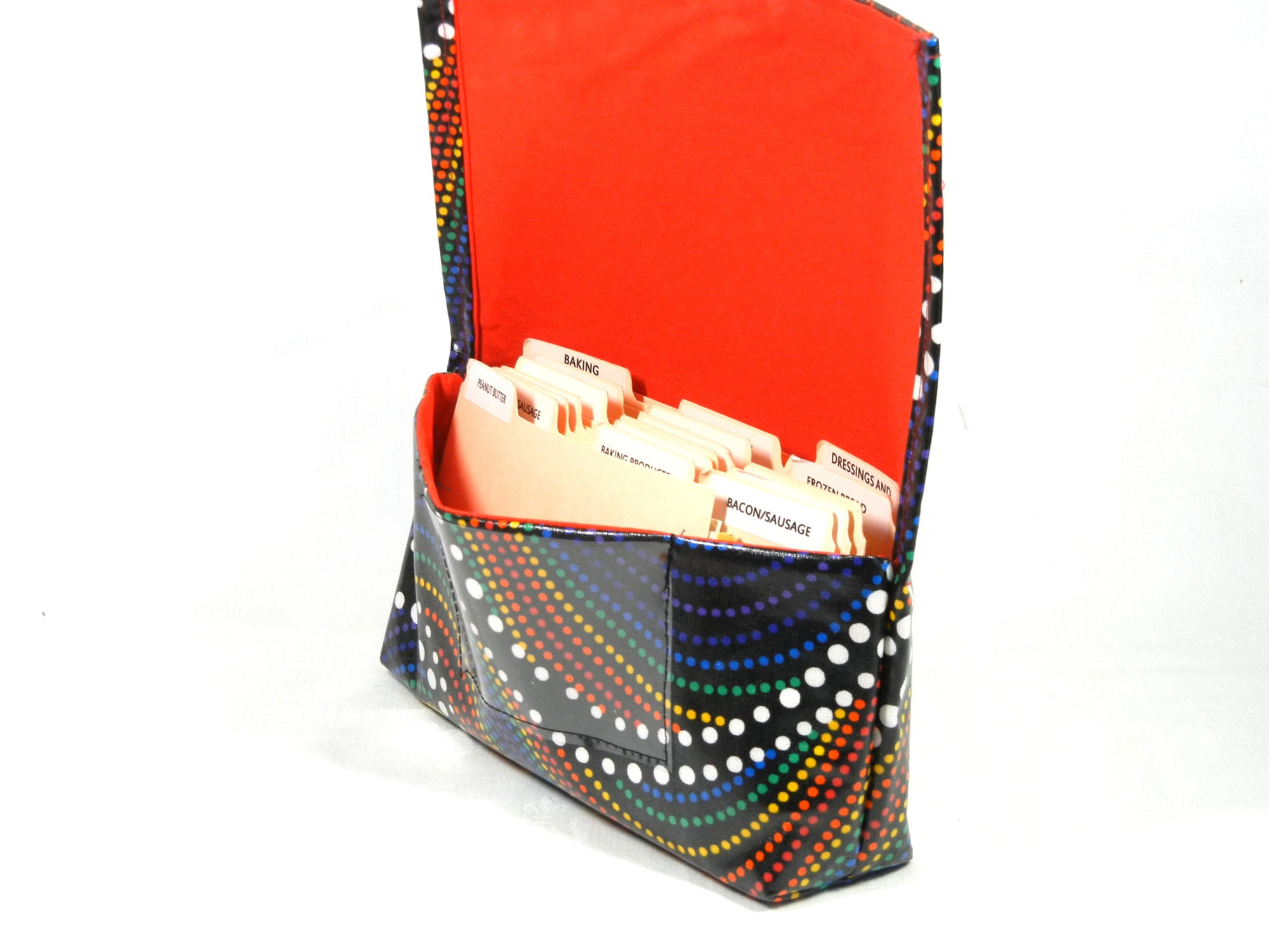 Waterproof Coupon Organizer Rainbow Dots