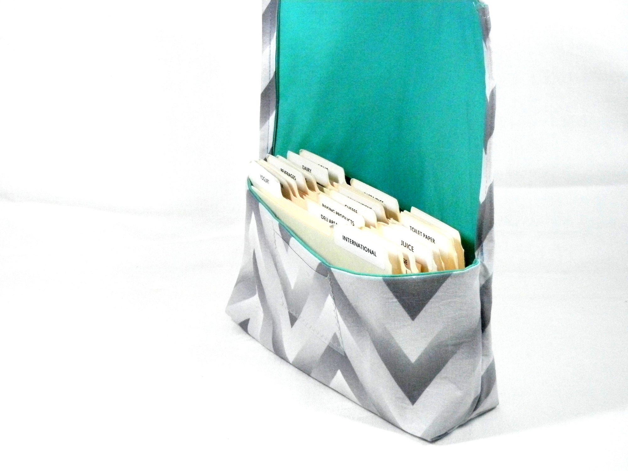 Coupon Organizer Holder Ombre Chevron in Gray