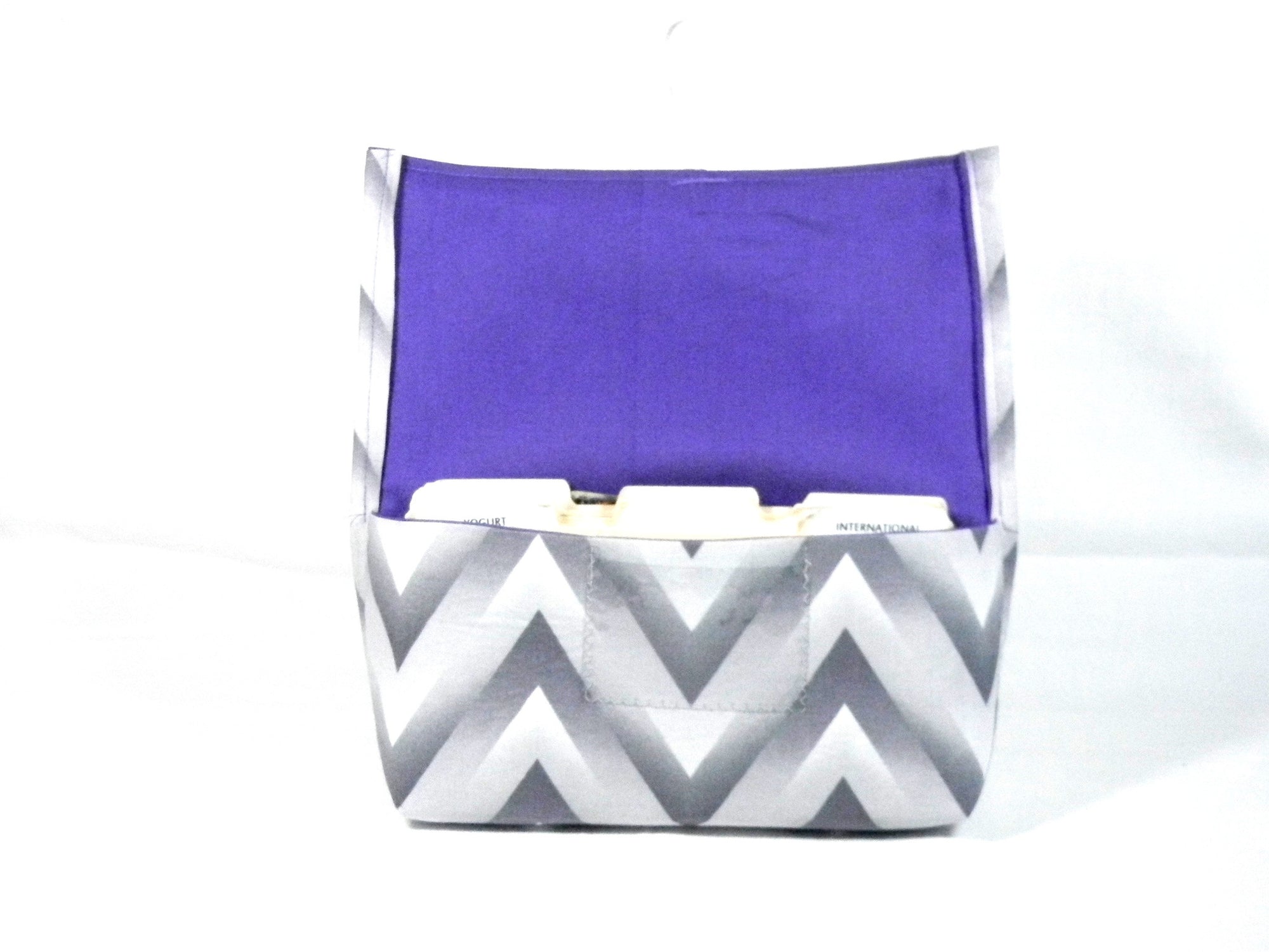 Coupon Organizer Holder Ombre Chevron in Gray