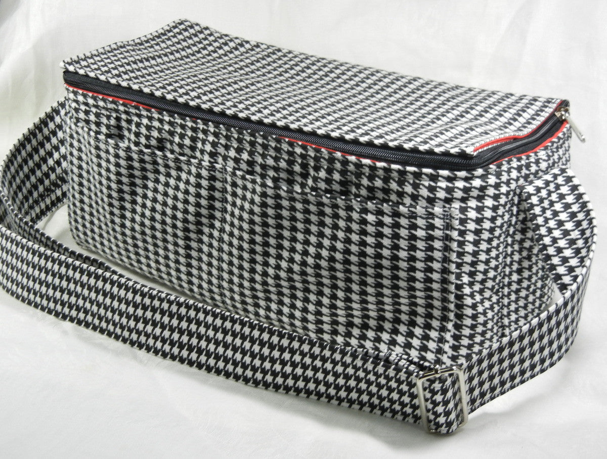 Double Wide Coupon Organizer Houndstooth Heavy Duty Fabric