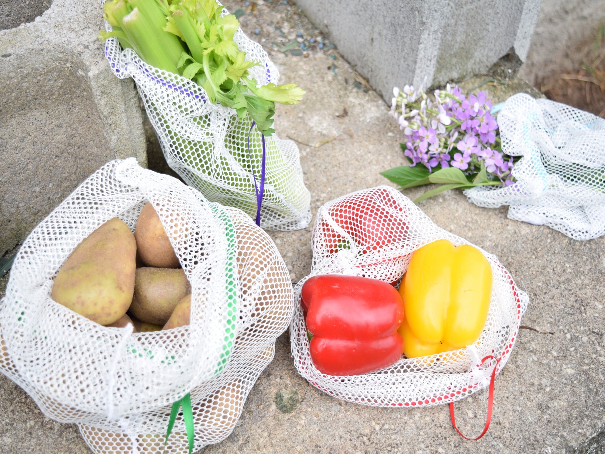 Mesh Produce Bags 6 pack