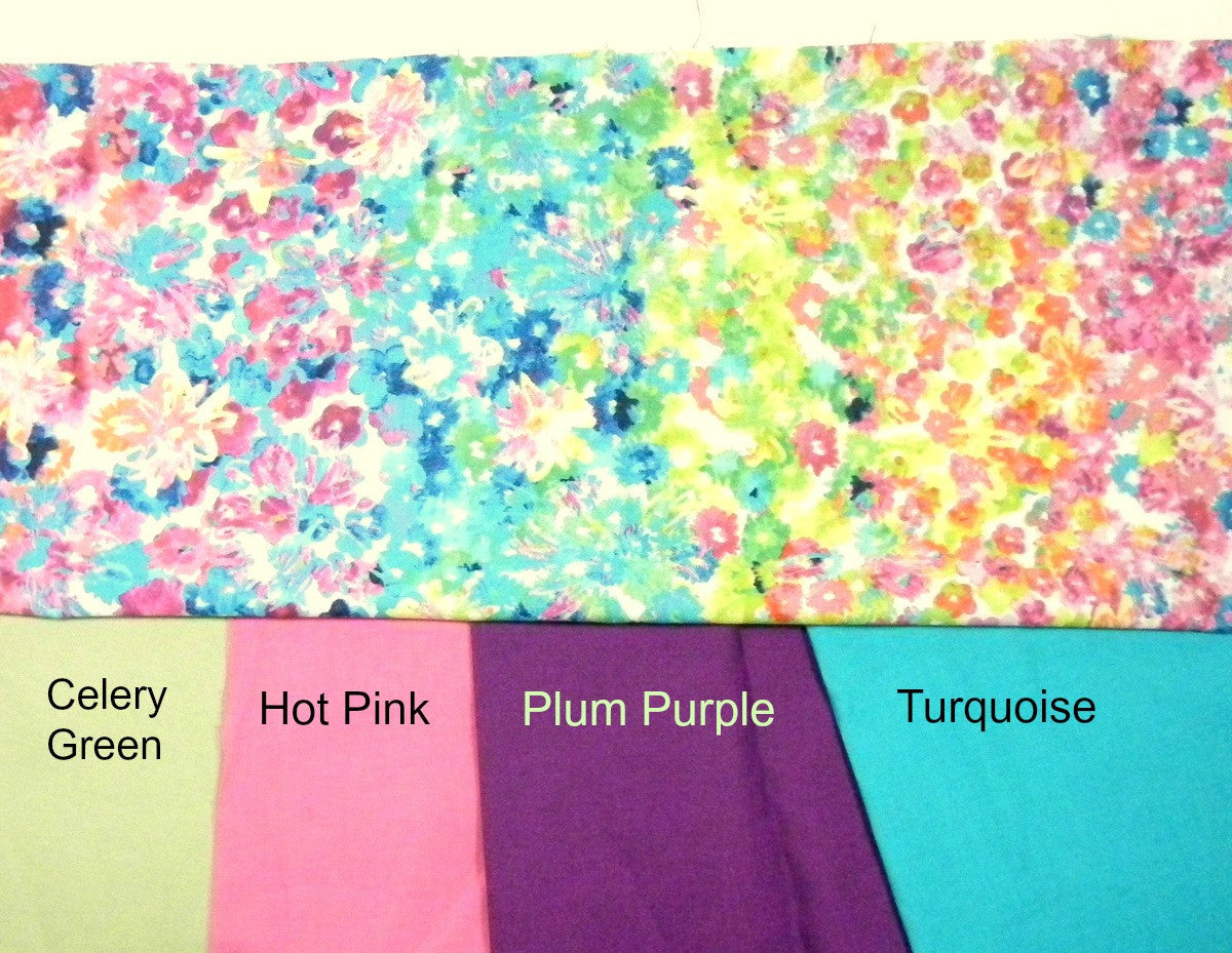 Card Holder Watercolor Floral Lining Colors