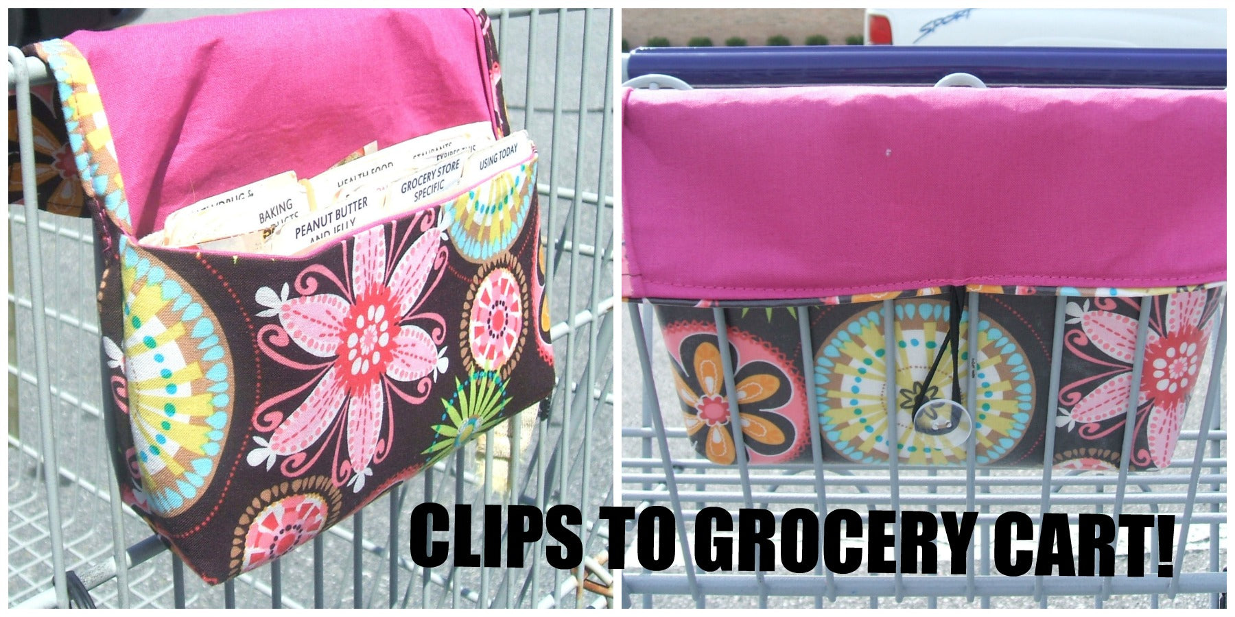 Coupon Organizer Clips to Cart