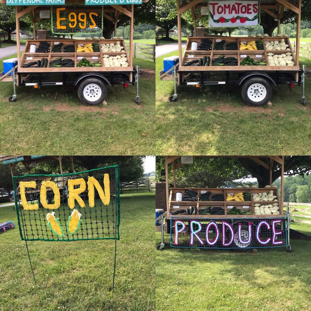 Custom Roadside Signs ,Yarn Signs to Hang or Stake,  Colorful Yarn Bomb Signs