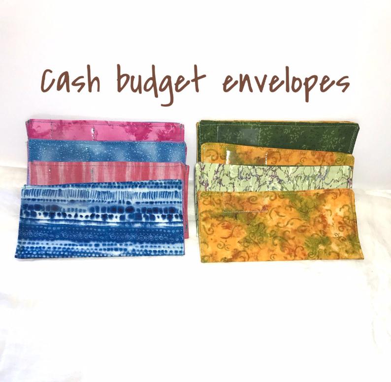 Cash Budget Envelopes Fabric  - Set of 2