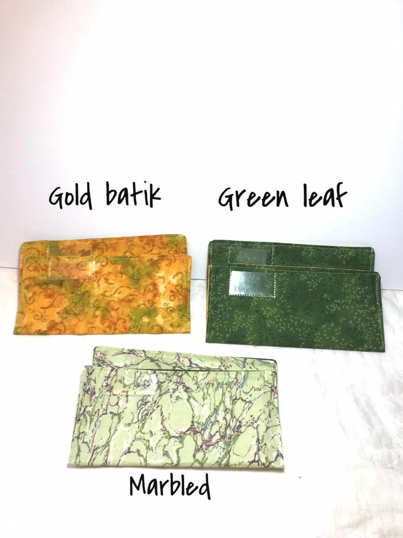 Cash Budget Envelopes Fabric  - Set of 2