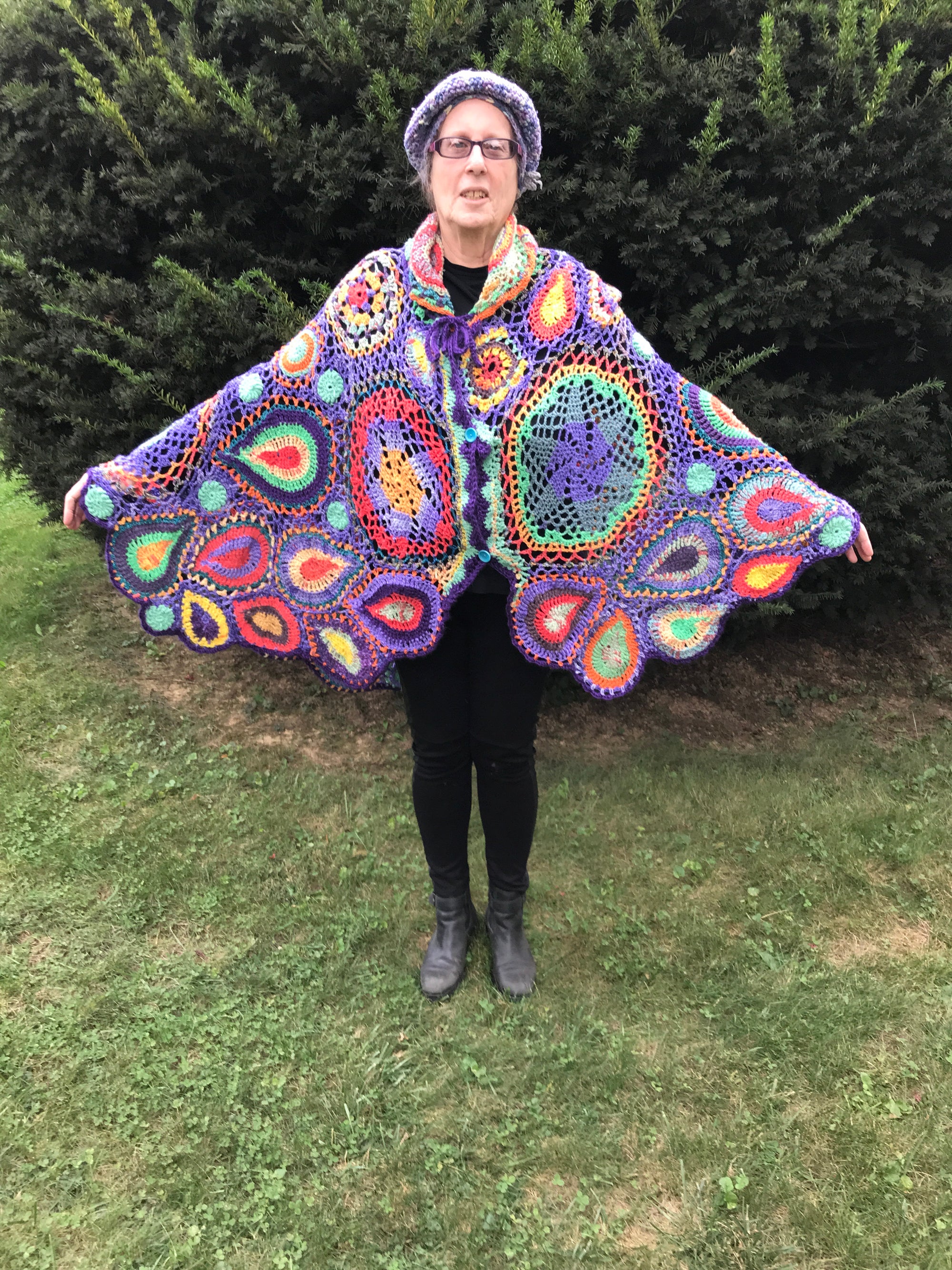 Free Form Crochet Jacket Poncho