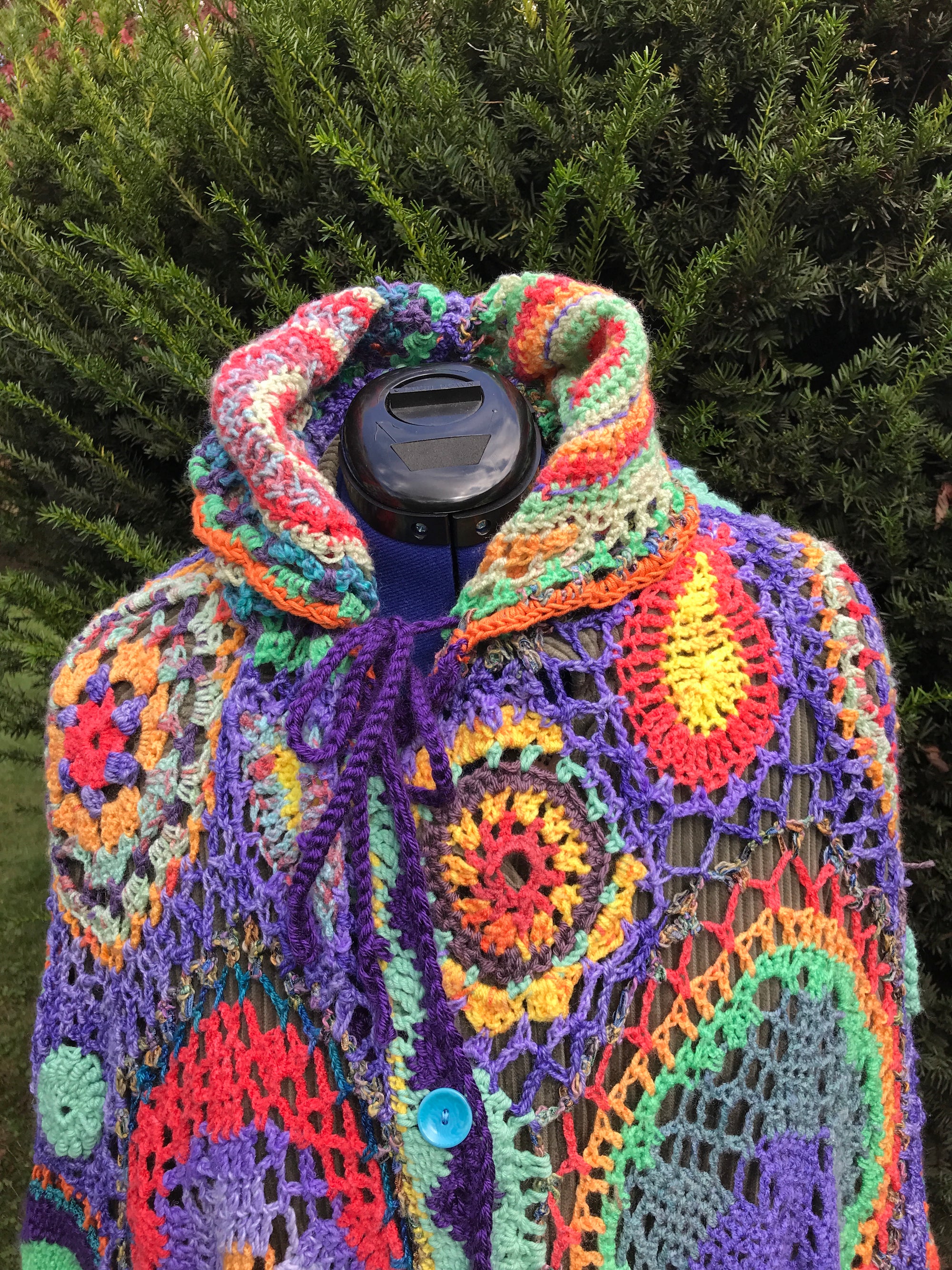 Free Form Crochet Jacket Poncho