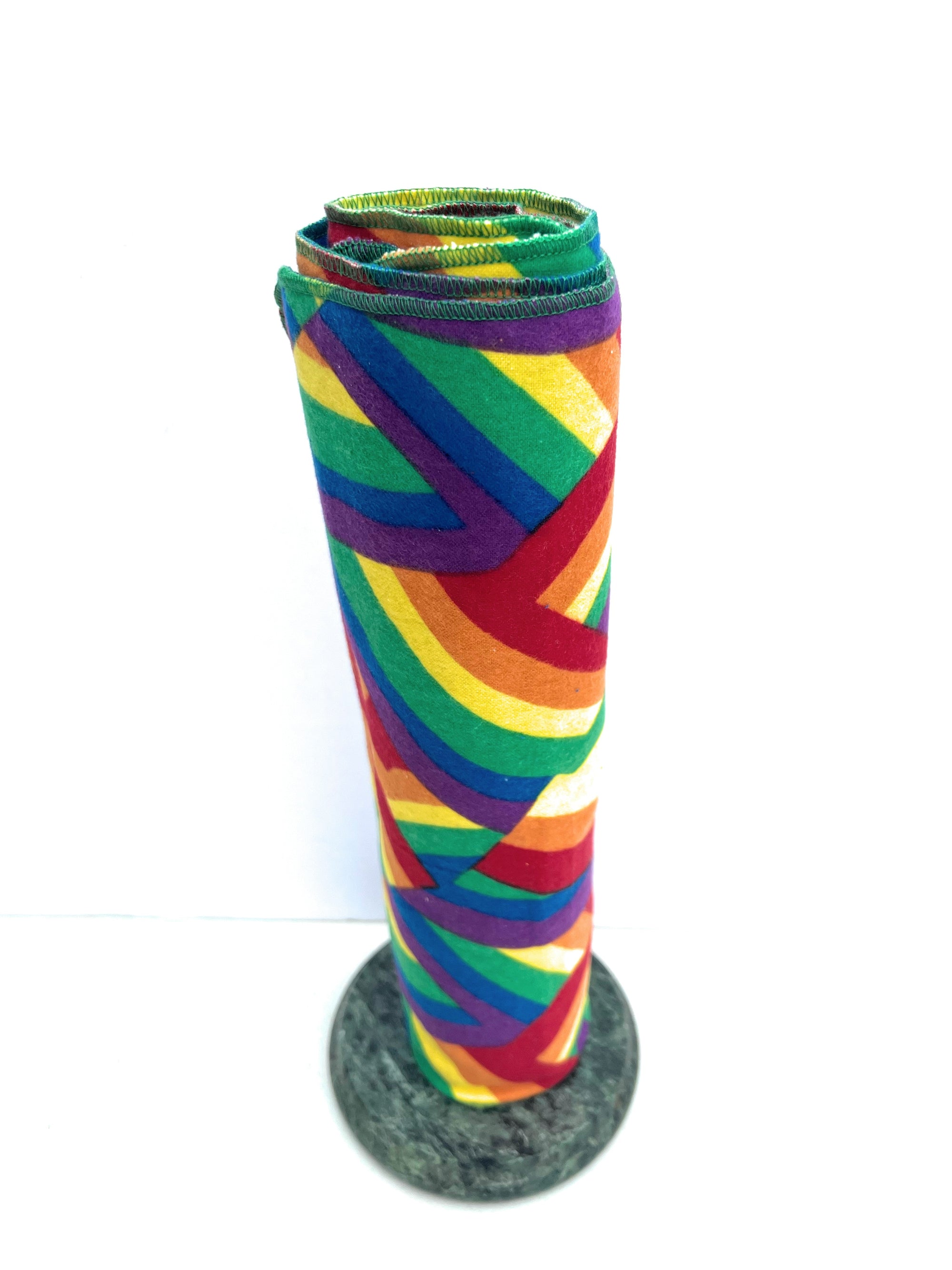 Non Paper Towels Napkins Rainbow Bright   Large 10" x 12"  in a 6 pack