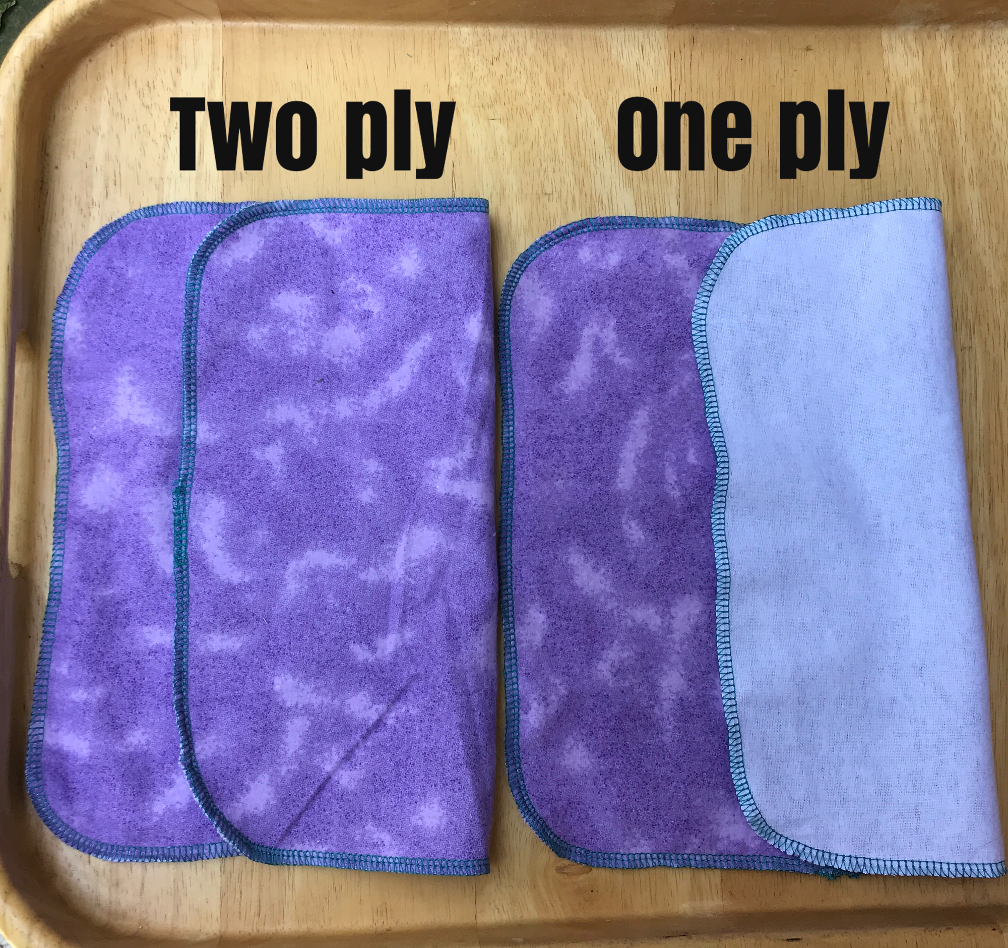 Reusable Non Paper Towel Set - Small 6" x 6" wipes