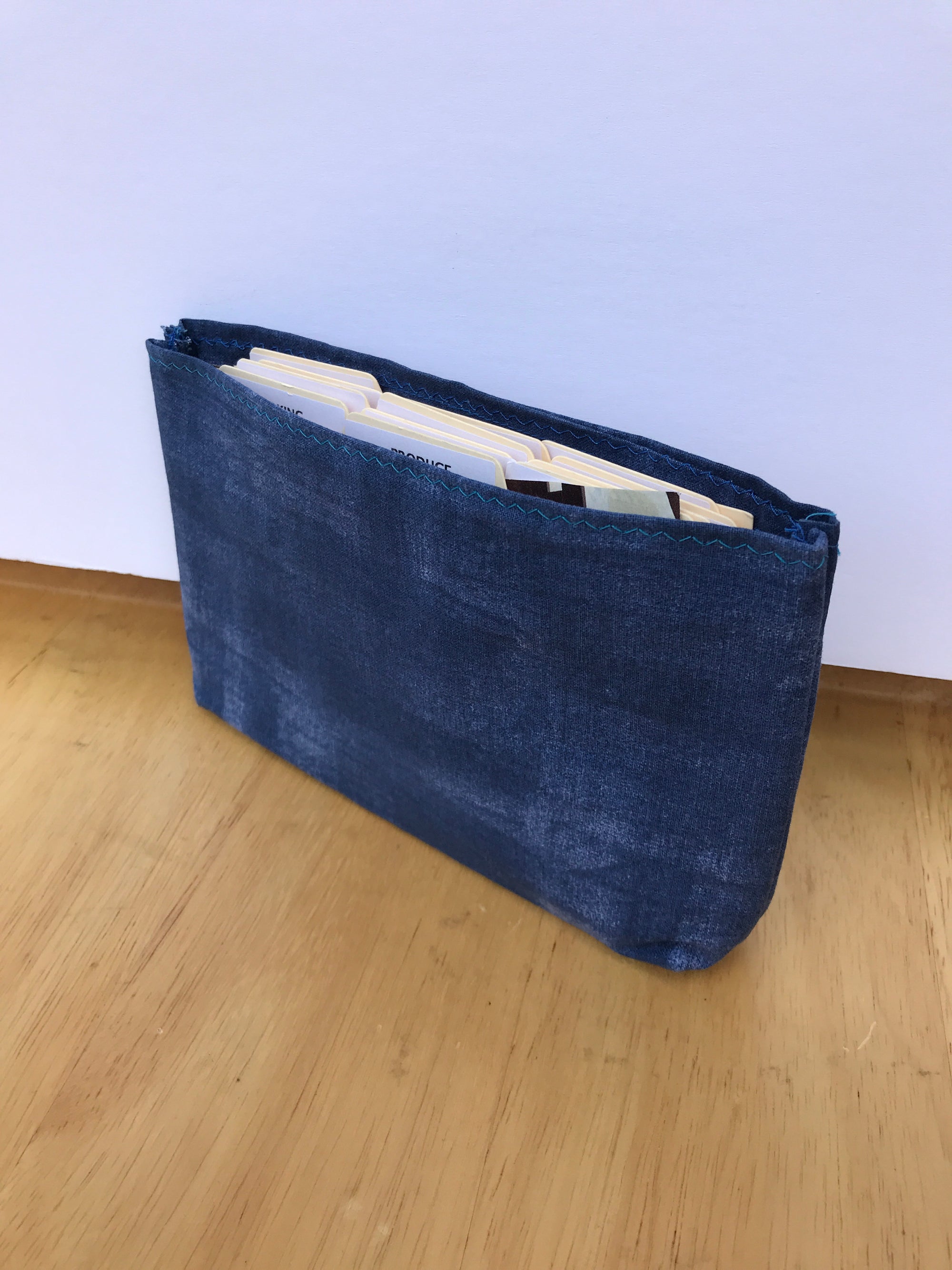 Wallet Budget Organizer System Waterproof Blue Drops