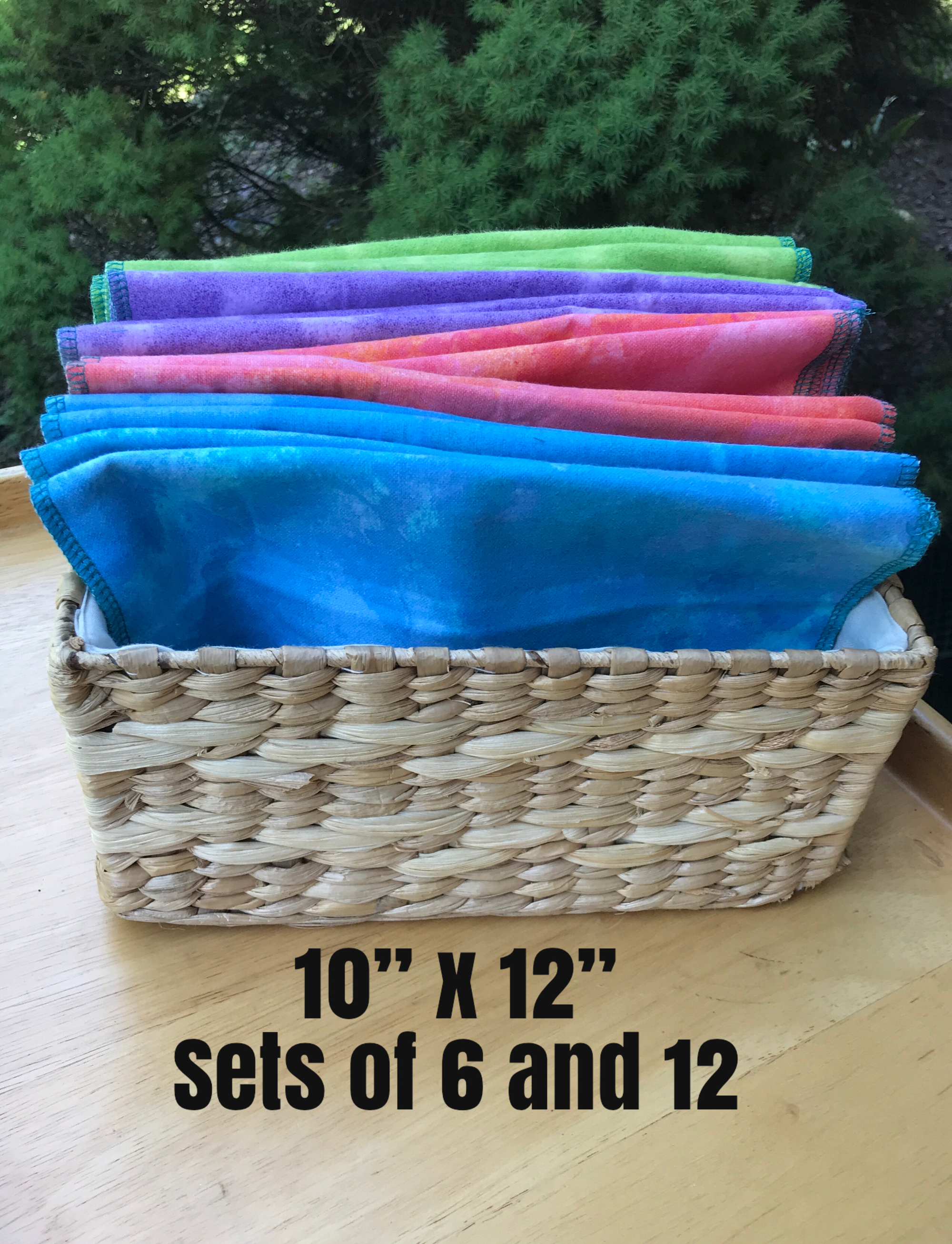 Reusable Non Paper Towel Set - Full Size 10" x 12" Set
