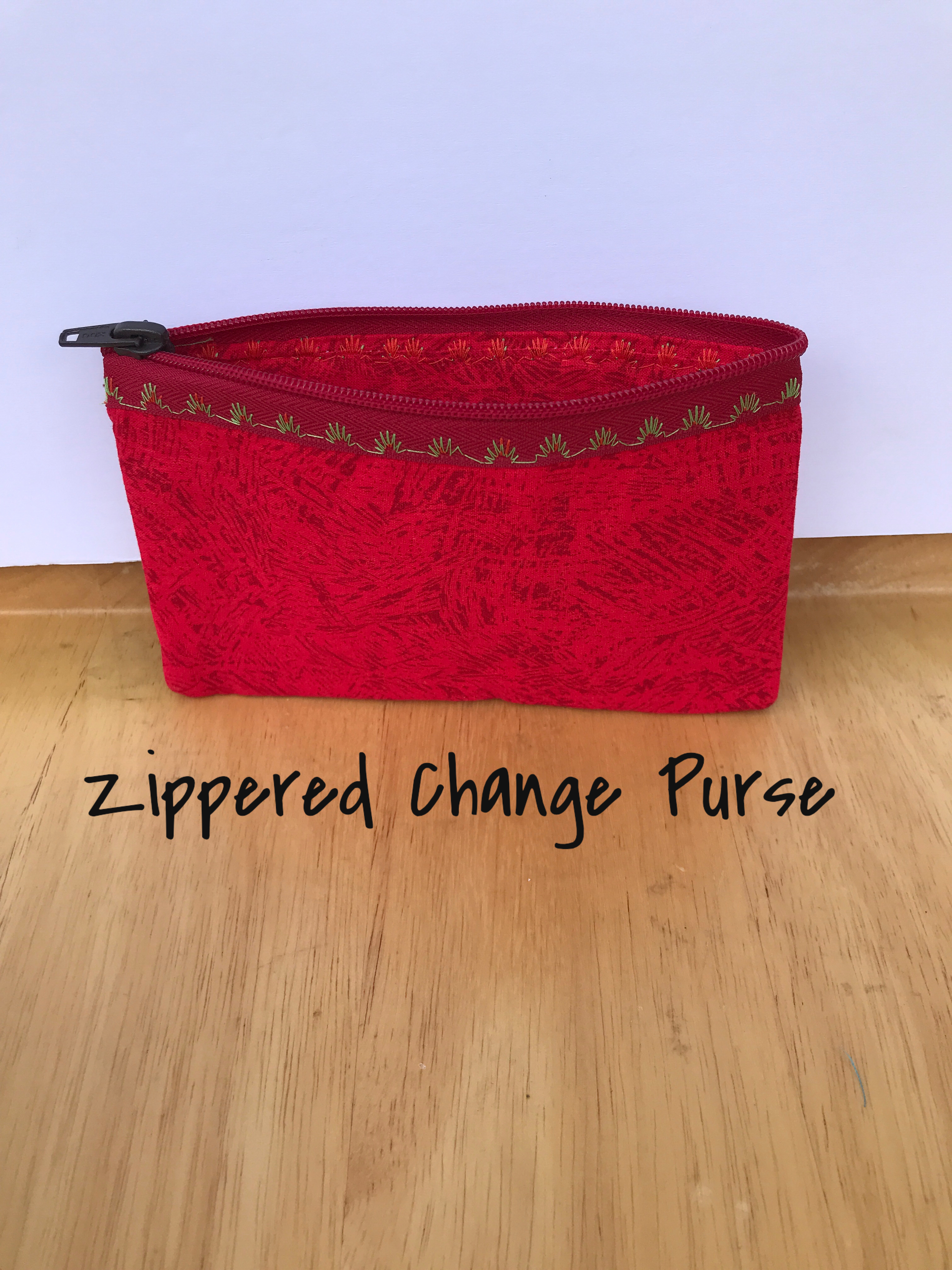 Budget Wallet Organizer System Houndstooth with Red